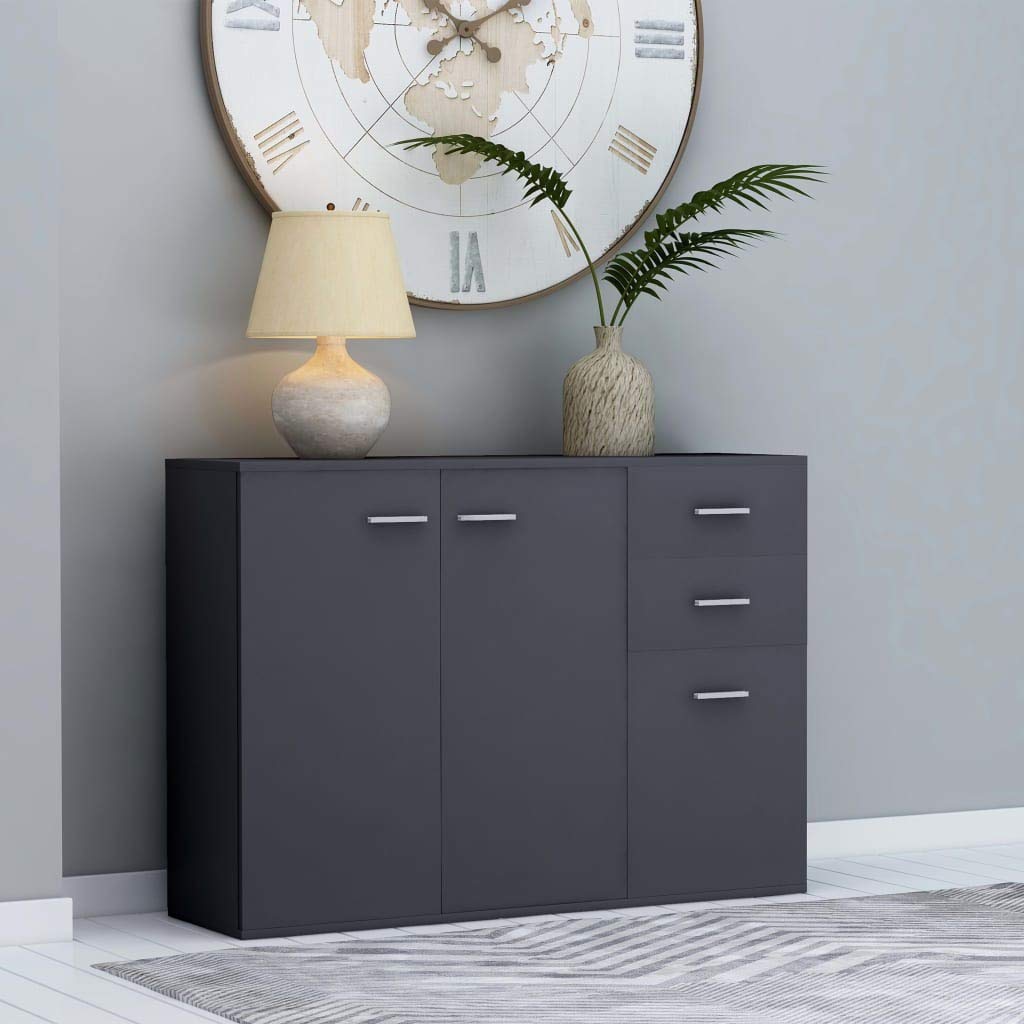 Modern Sideboard Buffet Cabinet with Storage - Kitchen & Dining Room Furniture, Entryway Console Table - Sturdy Chipboard Construction - Perfect for Dining Room Storage, Serving Food, and Home Decor