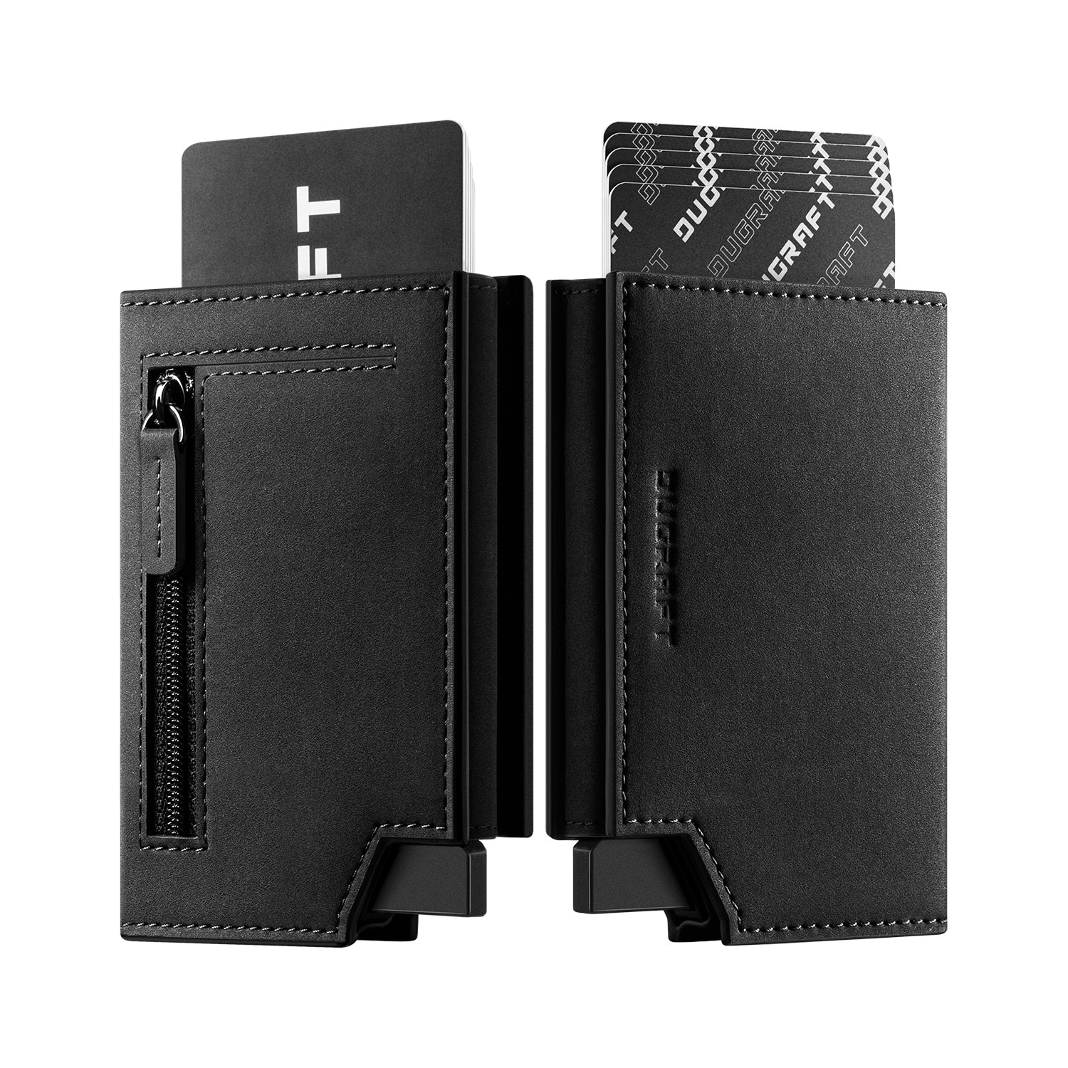 DC302 Patented Slider Mechanism Bifold Wallet - RFID Blocking, Magnetic Closure & Banknote Pocket - Slim Minimalist Wallet for Men - Perfect for Travel, Business & Everyday Carry