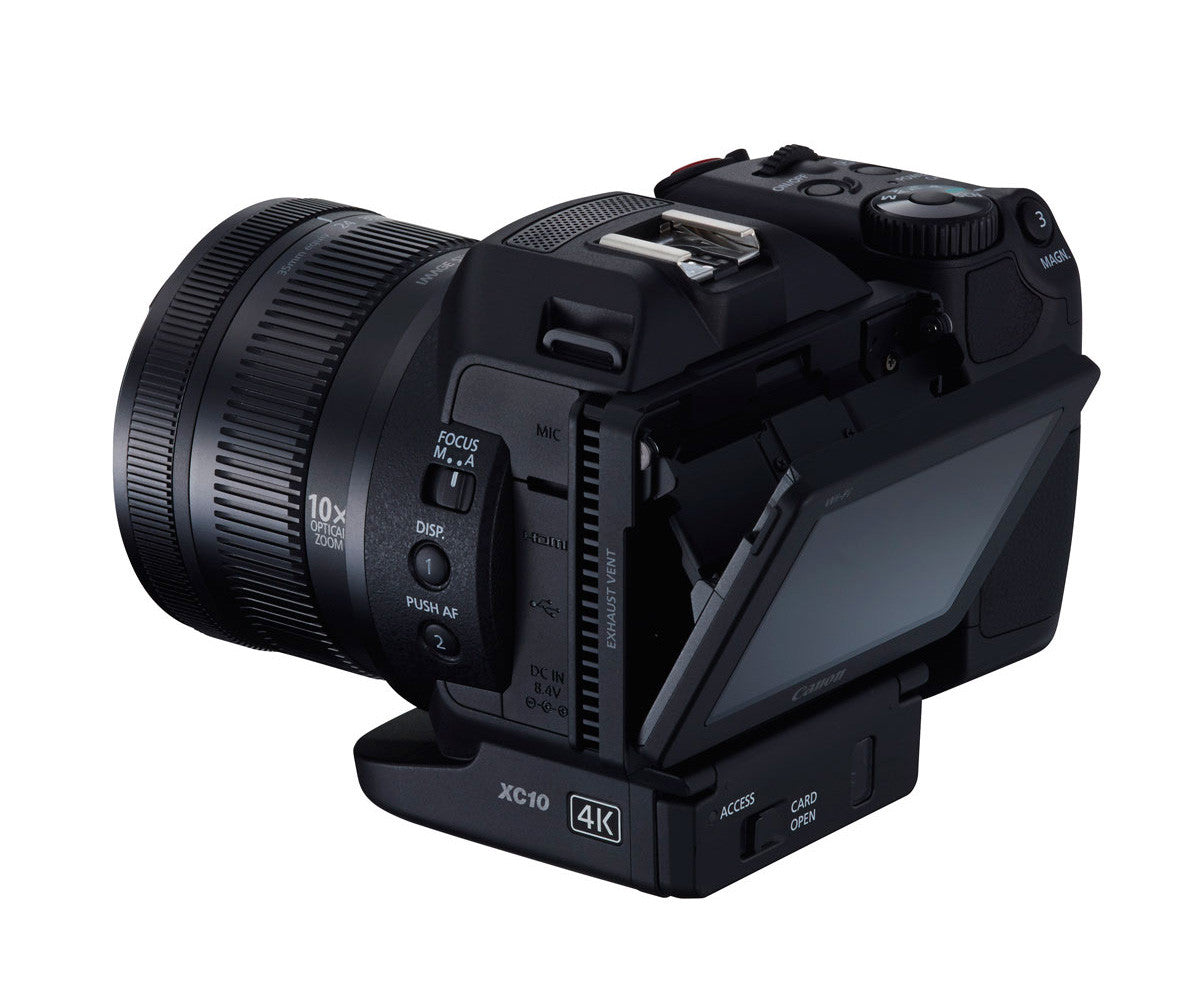 Canon XC10 4K Professional Camcorder Kit with 1-Inch CMOS Sensor, 10x Optical Zoom & Dual Pixel AF - Perfect for Wedding Videography, Documentary Filming and Live Event Recording