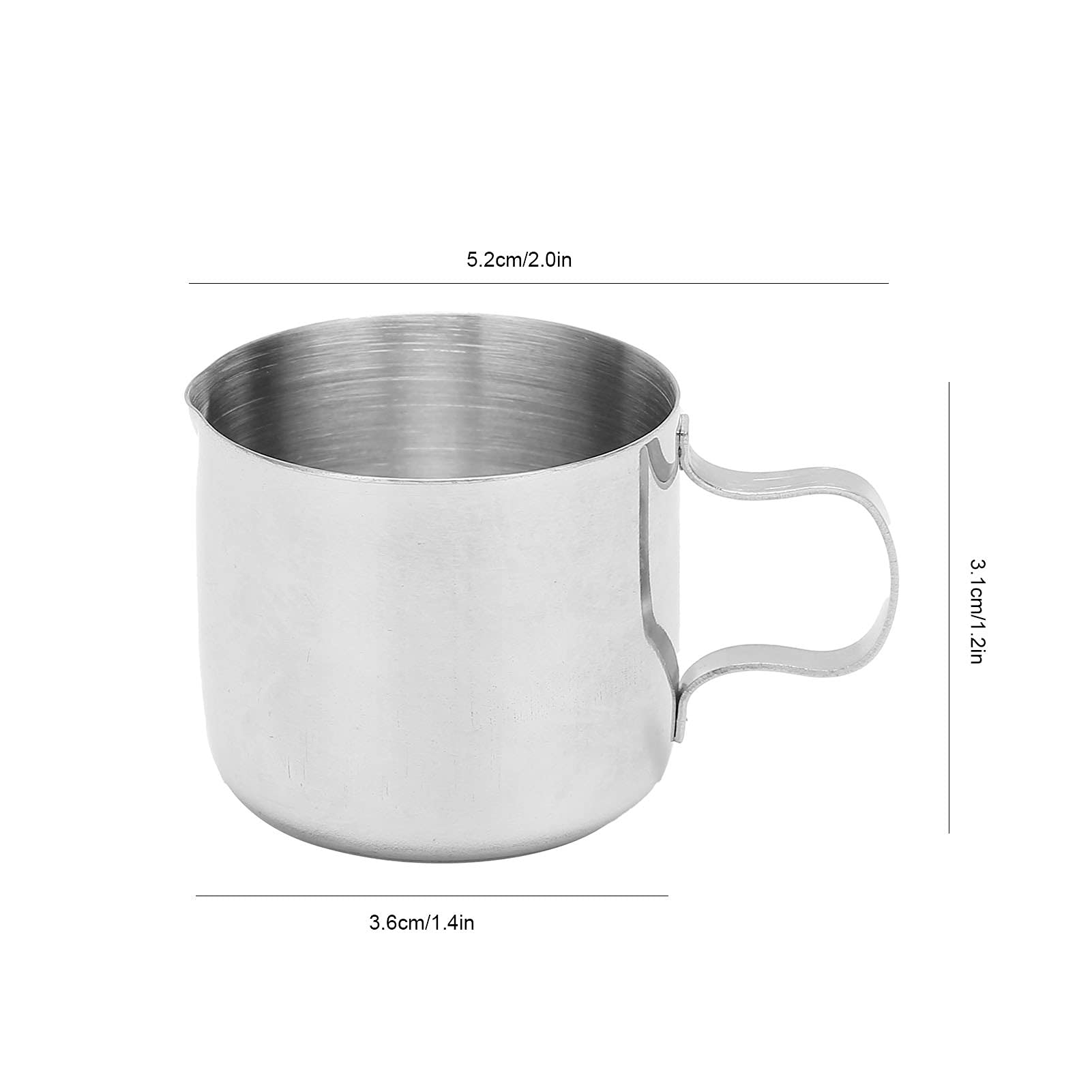Stainless Steel Milk Frother Cup - Coffee Pitcher for Perfect Foam, Easy to Use & Clean, Ideal for Lattes, Cappuccinos & Hot Chocolate at Home or Café