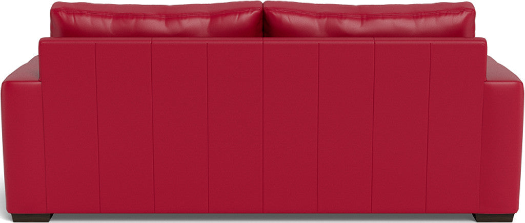 Mas Mesa 88 Deep Leather Sofa - Genuine Leather Sectional Couch for Living Room, Modern Comfortable Recliner Sofa Set with Soft Cushions - Perfect for Family Gatherings, Movie Nights & Lounge Relaxation