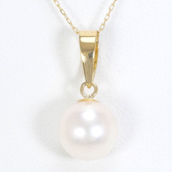18K Yellow Gold Pearl Necklace for Women - Elegant Luxury Jewelry Gift for Birthday, Anniversary & Special Occasions