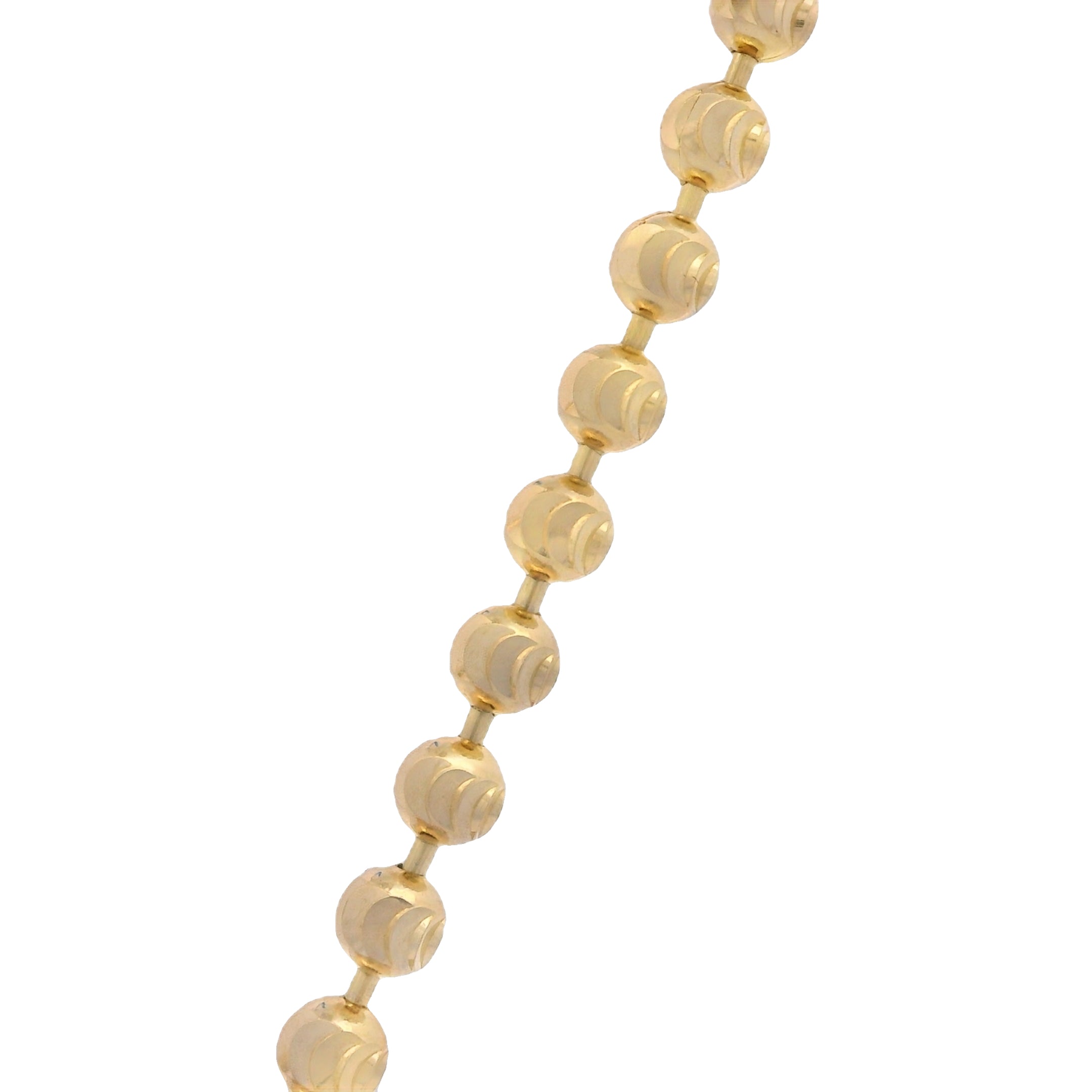 14K Gold Jesus Face CZ Pendant Necklace with Moon Cut Chain - 22 Inch Religious Jewelry for Men & Women - Perfect for Church, Baptism, Weddings & Gifts