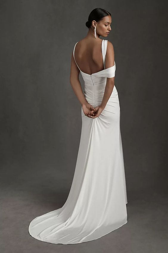 BHLDN Rish Cleo Wedding Gown - Elegant Lace Bridal Dress for Boho & Beach Weddings - Perfect for Outdoor & Destination Ceremonies