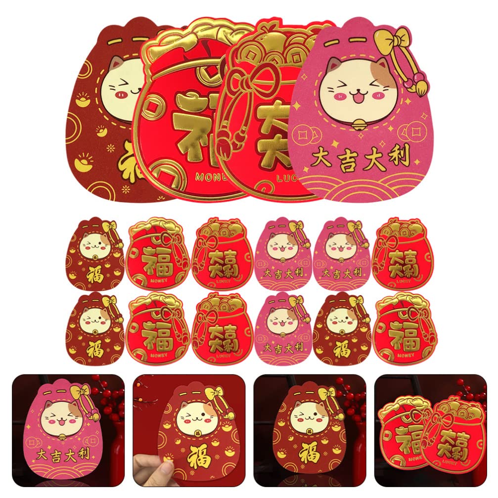 24pcs Chinese New Year Red Envelopes - Cute Cartoon Lucky Money Envelopes for Spring Festival, Asian Decor & Gift Giving | Perfect for Lunar Celebrations, Birthday Gifts & Cultural Events