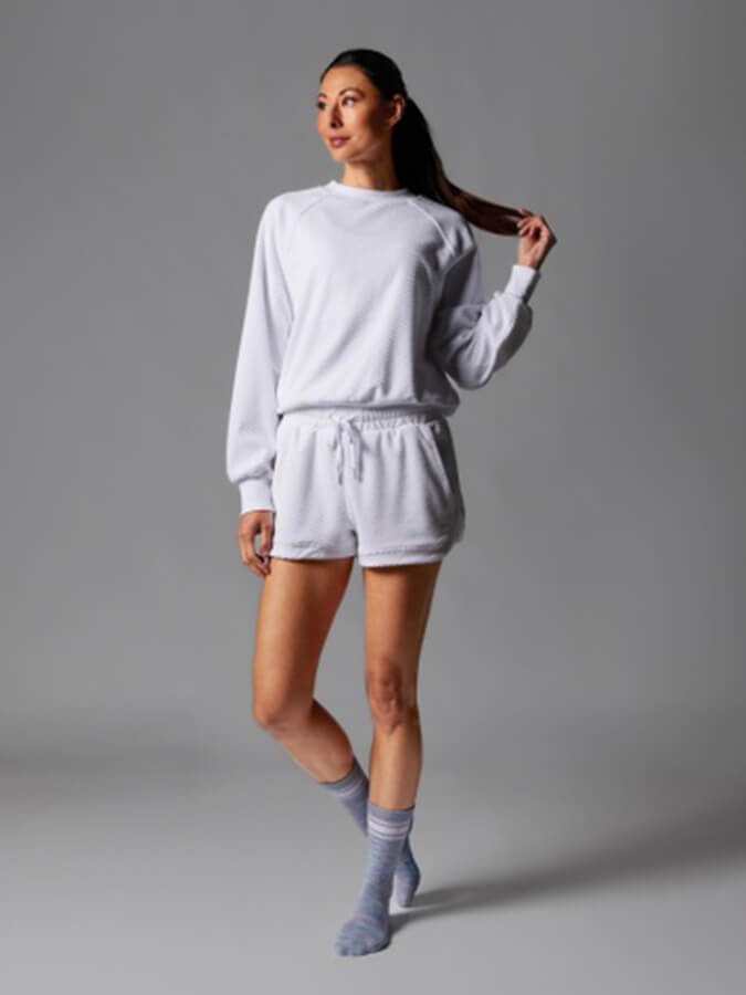 Tavi Ease Crew Women's Terry Sweatshirt | Soft Cotton Pullover | Casual Loungewear & Athleisure Top for Everyday Comfort