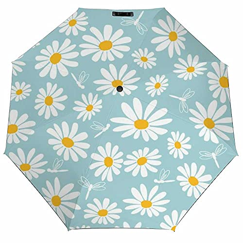 Daisy Flower Pattern Dragonfly