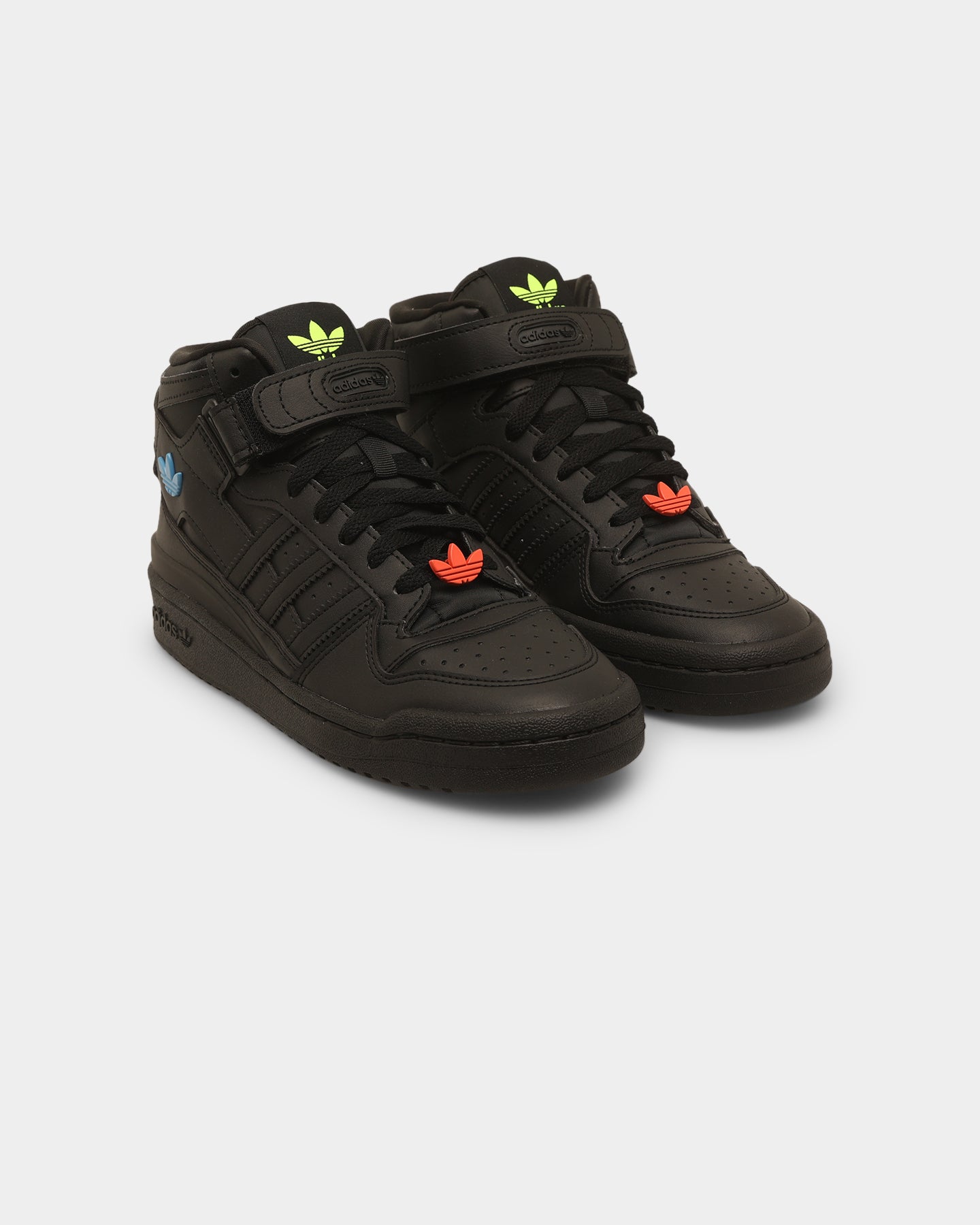 Adidas Kids' Forum Mid J Sneakers - Core Black Basketball Shoes for Boys & Girls - Perfect for School, Sports & Casual Wear