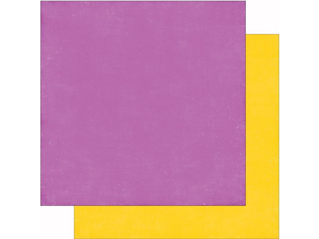 Echo Park Paper Co. Purple & Yellow Scrapbooking Paper - Premium 12x12 Cardstock for DIY Crafts, Scrapbooking, Card Making, and Home Decor Projects