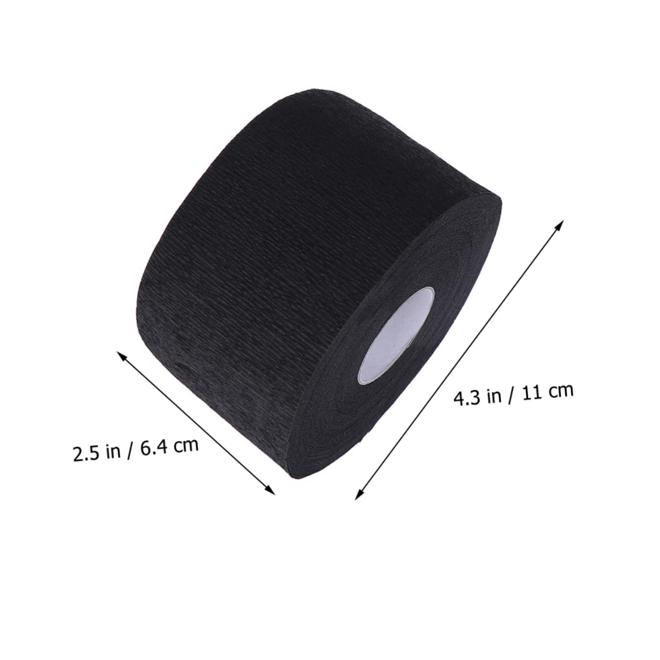10pcs Water-Resistant Hairdressing Neck Paper Strips - Black Barber Neck Cover for Hair Cutting & Styling - Protects Skin from Hair Clippings & Chemicals - Perfect for Salons, Home Haircuts & Professional Use