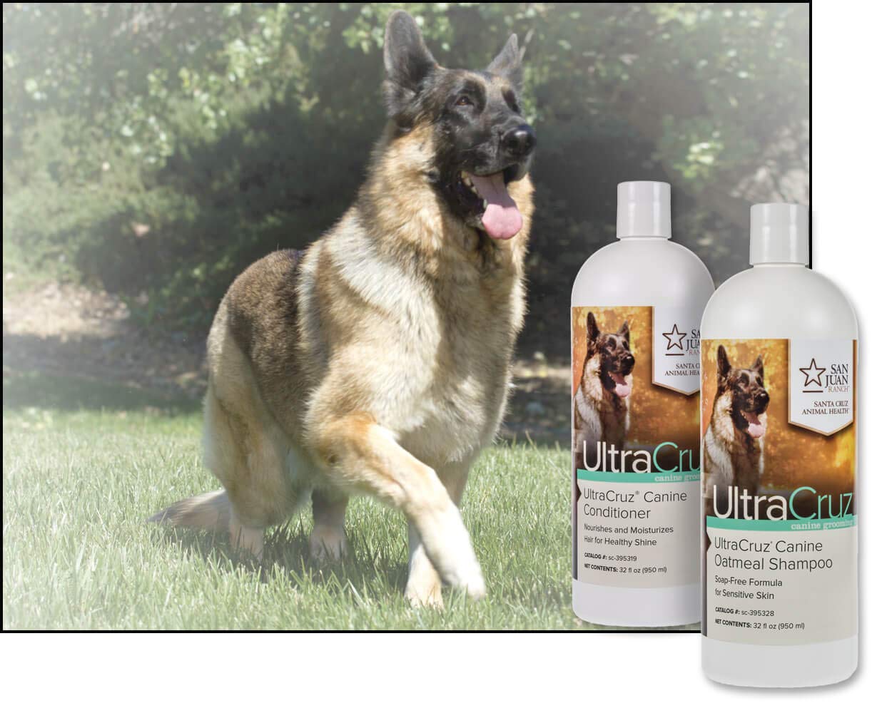 UltraCruz Oatmeal Dog Shampoo & Conditioner Set for Itchy Skin - 32oz Each - Gentle Hypoallergenic Pet Grooming for Dry Skin Relief - Perfect for Bath Time & Allergy-Prone Dogs