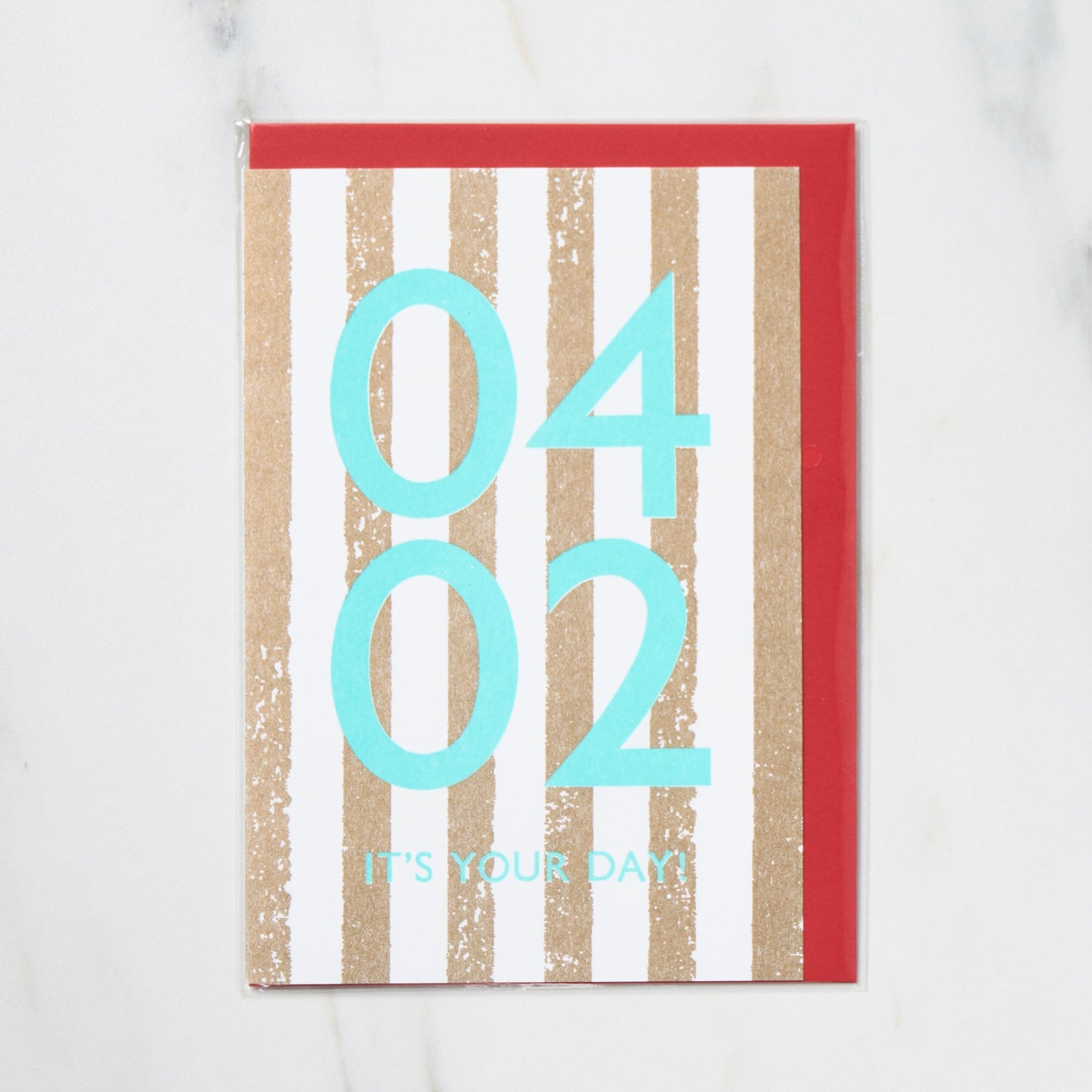 365 Find Your Day Card - April Edition | Premium Letterpress Greeting Card for Birthdays, Anniversaries & Special Occasions