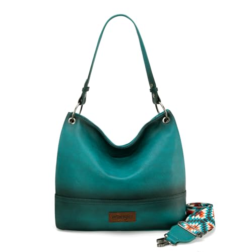 With Strap Distressed-turquoise