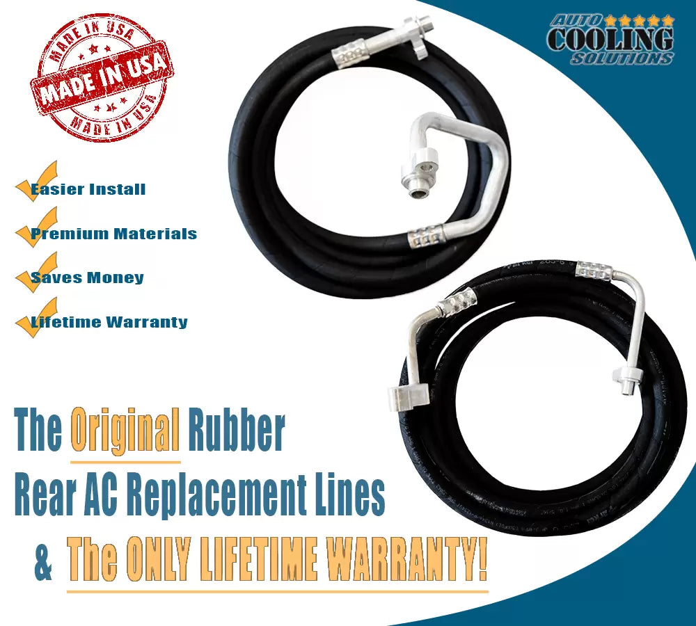 Rear AC Line Set for Chevy Suburban, GMC Yukon XL, Cadillac Escalade ESV (2000-2006) - Perfect for AC System Repairs & Maintenance