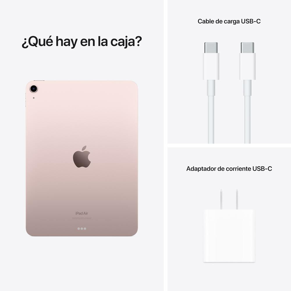 2022 Apple iPad Air 5th Gen 10.9-inch Wi-Fi 64GB - Pink (5th Generation) | Perfect for Work, Study & Entertainment