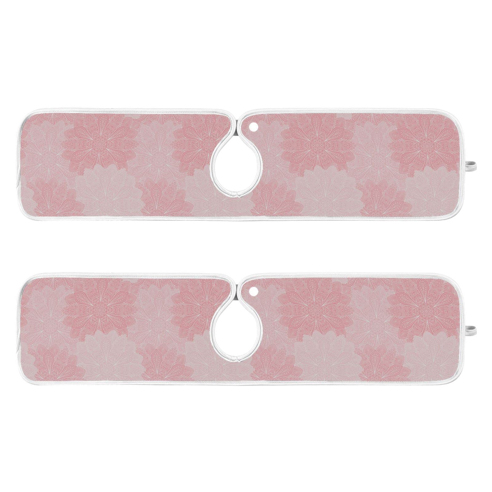 Boho Chic Flower Sink Mat - Splash Guard & Drip Catcher for Kitchen Faucet - Washable & Absorbent - Perfect for Bar & Dish Drying
