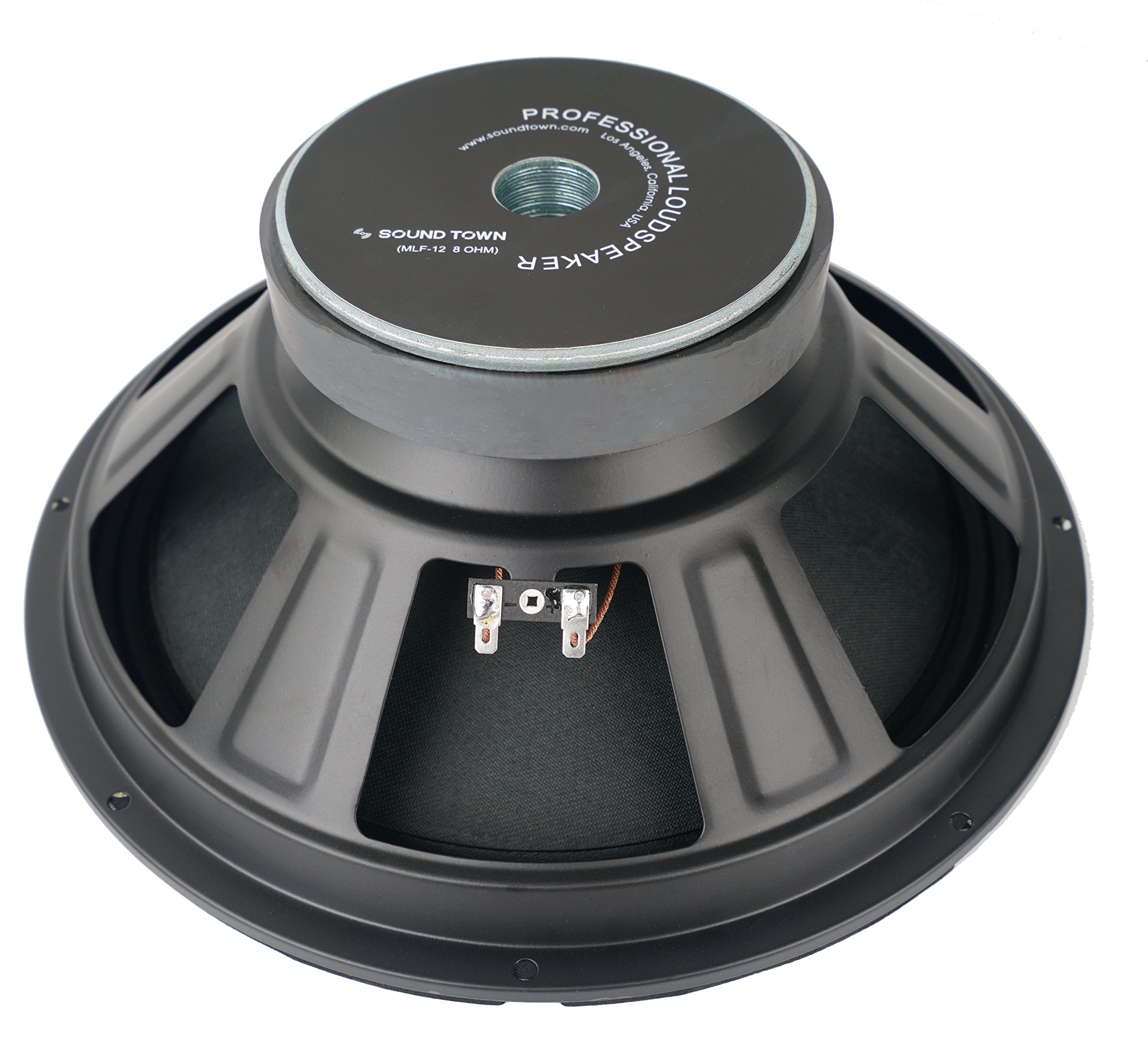 Sound Town 12 Inch Raw Woofer Speaker - 250W Pro Audio PA DJ Replacement Woofer for Low Frequency Bass - MLF-12 - Perfect for Live Music, DJ Performances & Home Theater Systems