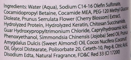 OKAY Pure Cherry Blossom Shampoo - 12oz (355ml) for Hydrating & Nourishing Hair - Perfect for Dry, Damaged Hair & Daily Hair Care Routine