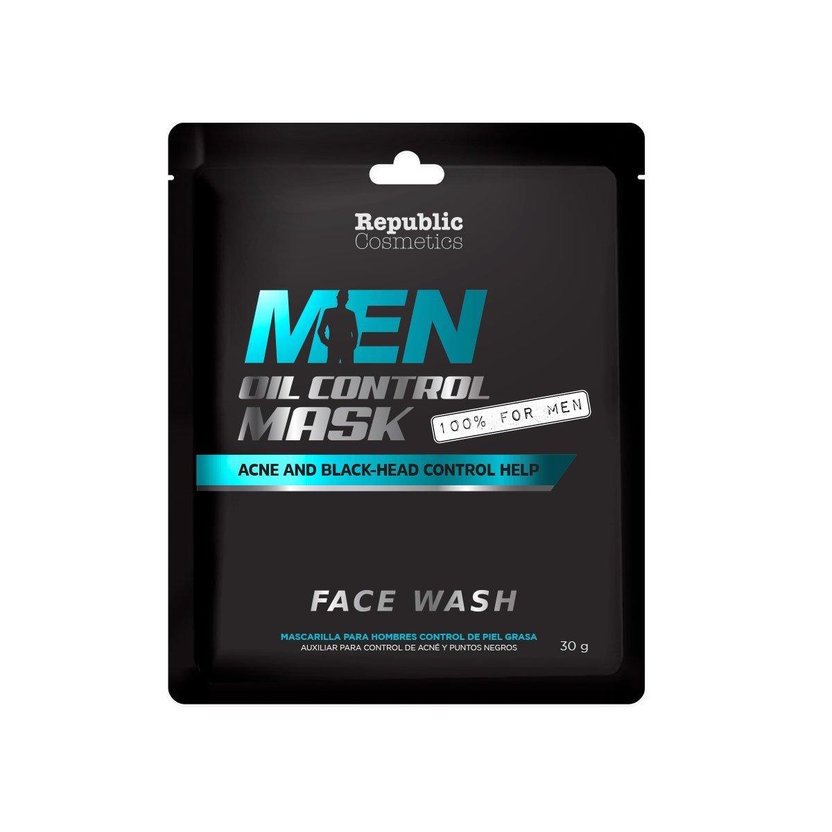 Oil Control & Acne Fighting Face Mask for Men - Republic Cosmetics | Deep Cleansing & Pore Minimizing | Perfect for Daily Skincare & Post-Workout Care
