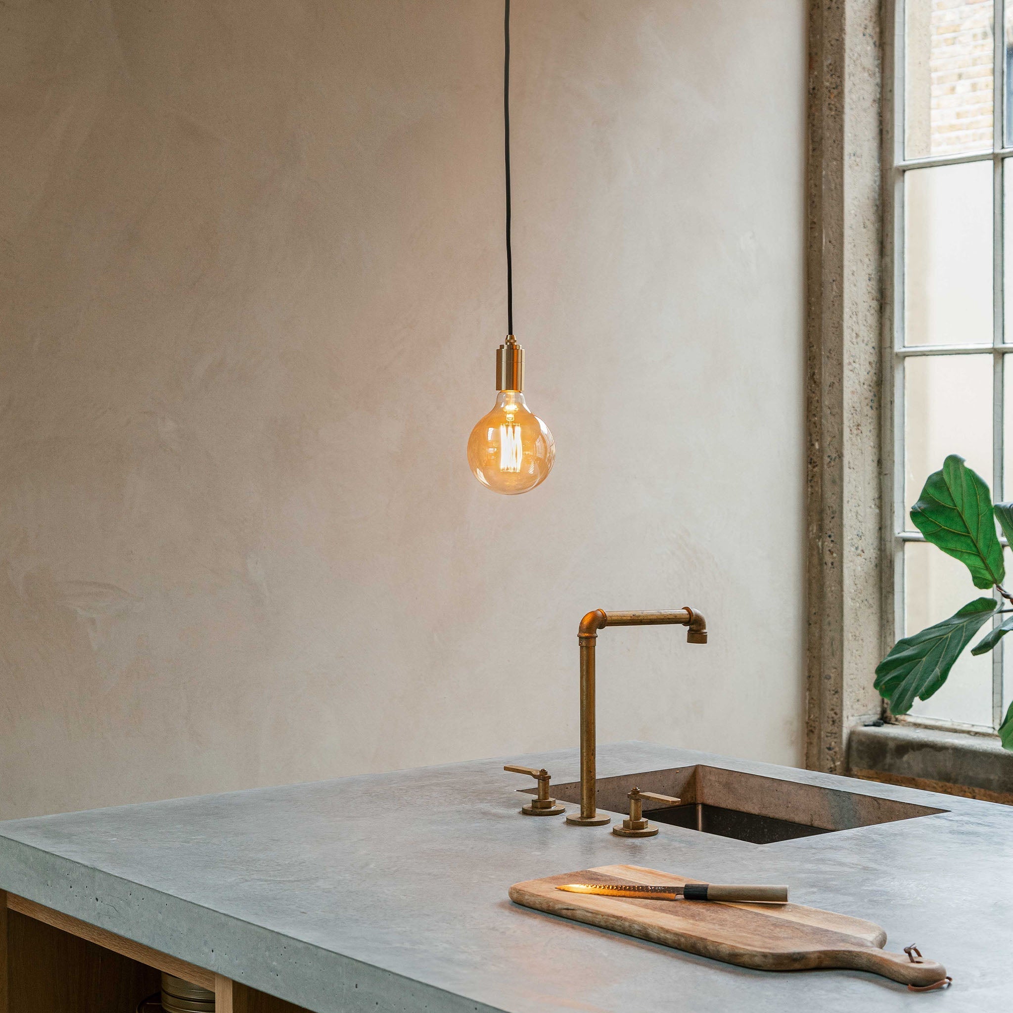 Handcrafted Walnut Gaia Pendant Light - Modern Wooden Ceiling Lamp for Dining Room, Kitchen Island & Bedroom Lighting