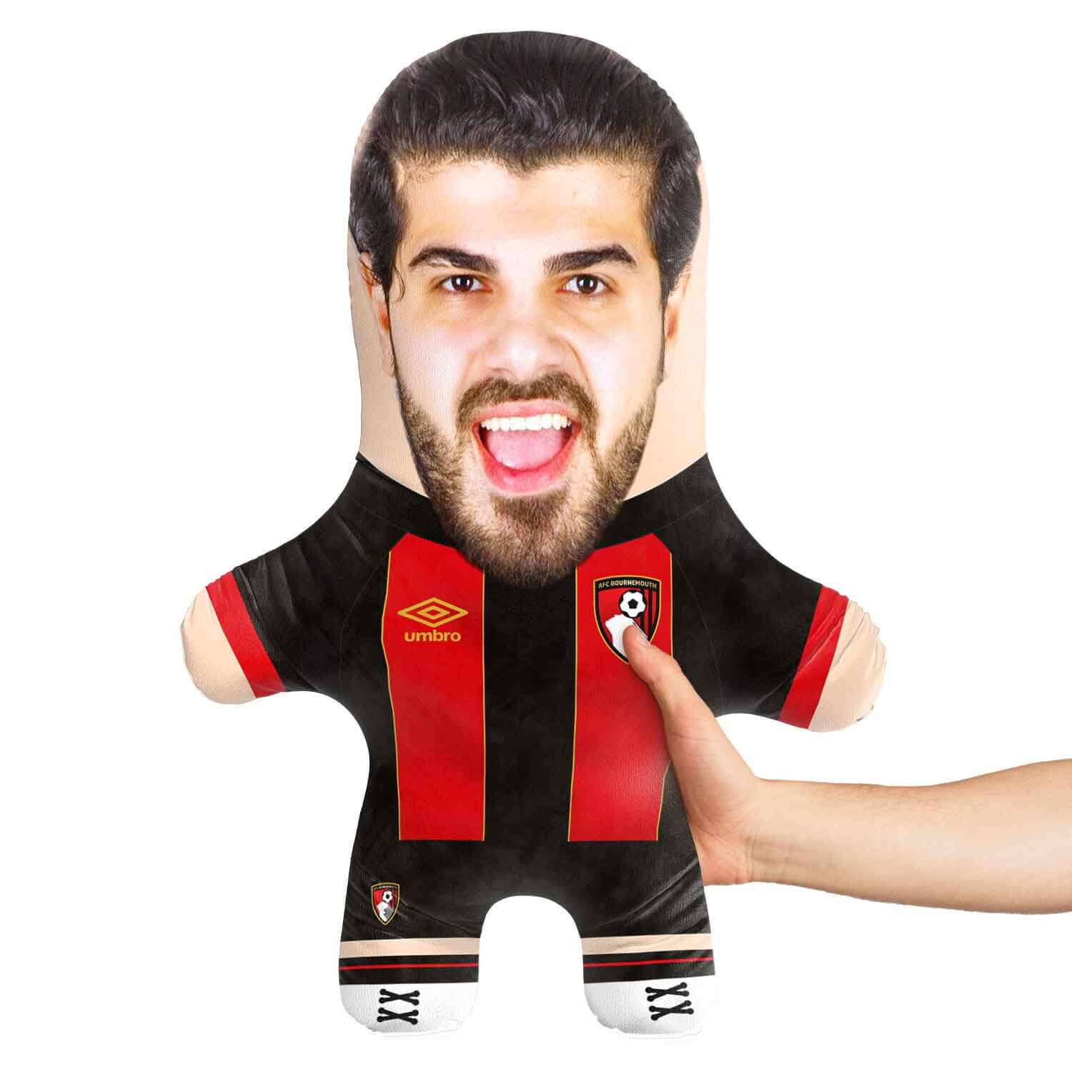 AFC Bournemouth Football Team Face Pillow - Soft & Comfortable Soccer Fan Gift for Home, Office, or Game Day Support