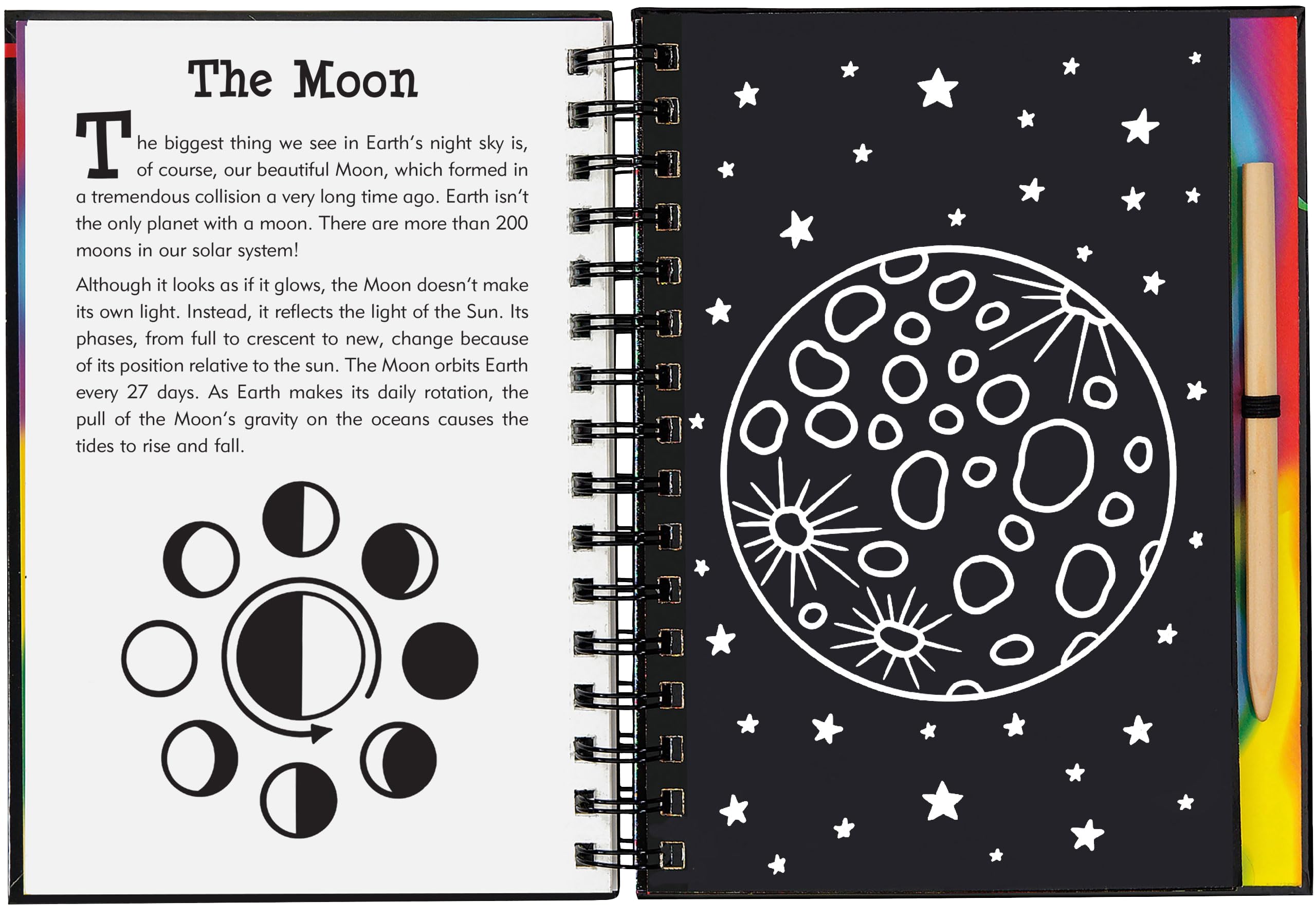 Scratch & Sketch Outer Space Activity Book - Trace Along Art Kit for Kids | STEM Learning Toy, Creative Gift for Children's Space Exploration Fun