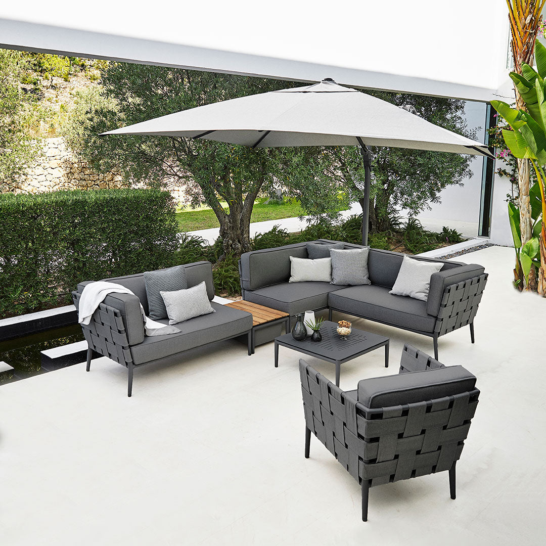 Pre-Configured Conic Sofa Set - Modern Living Room Furniture for Home & Office | Easy Setup 2-Piece Sectional Couch