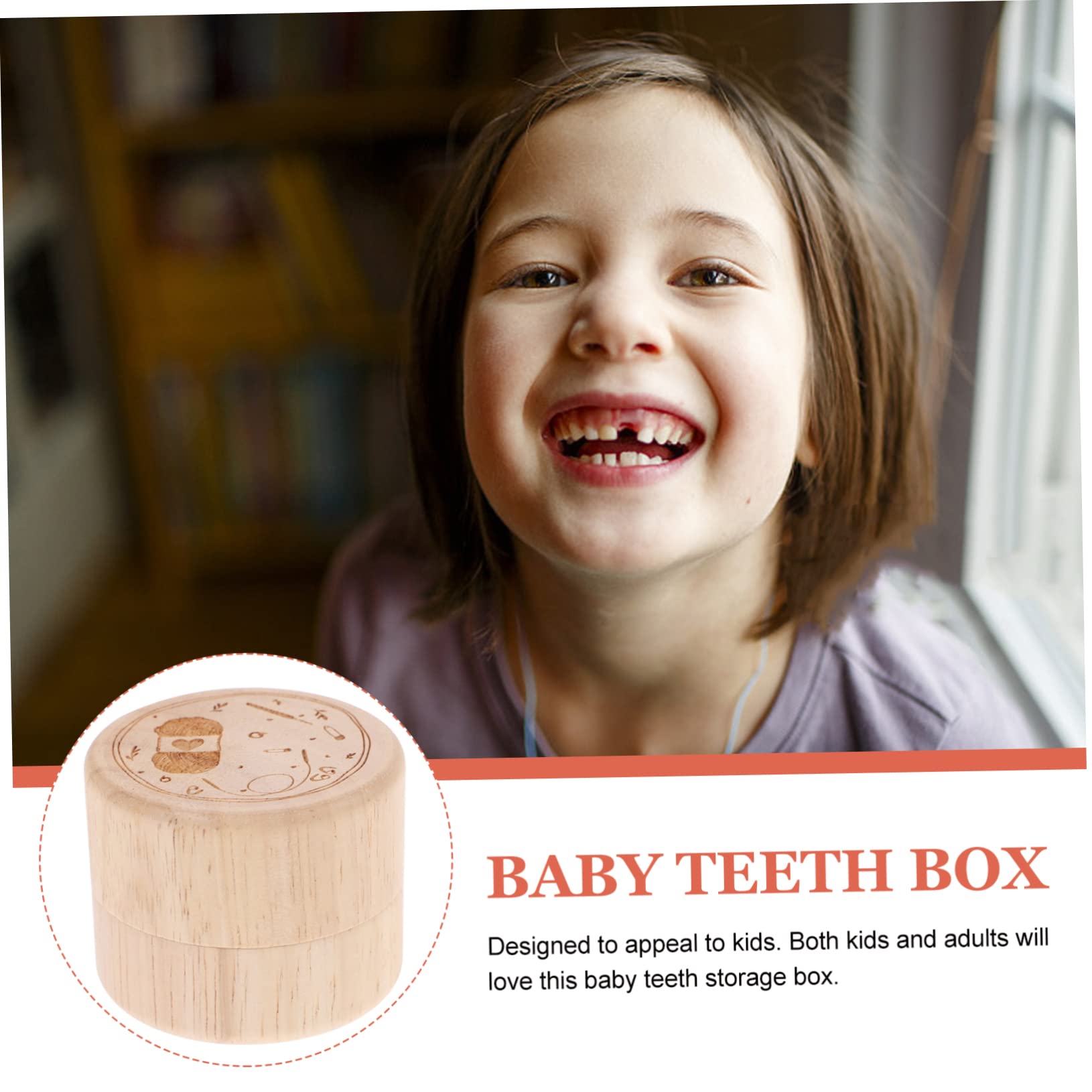 6 Pcs Wooden Teeth Storage Box - Tooth Organizer & Memorial Case for Baby Teeth, Keepsakes, and Dental Souvenirs - Perfect for Parents, Dentists, and Memory Preservation