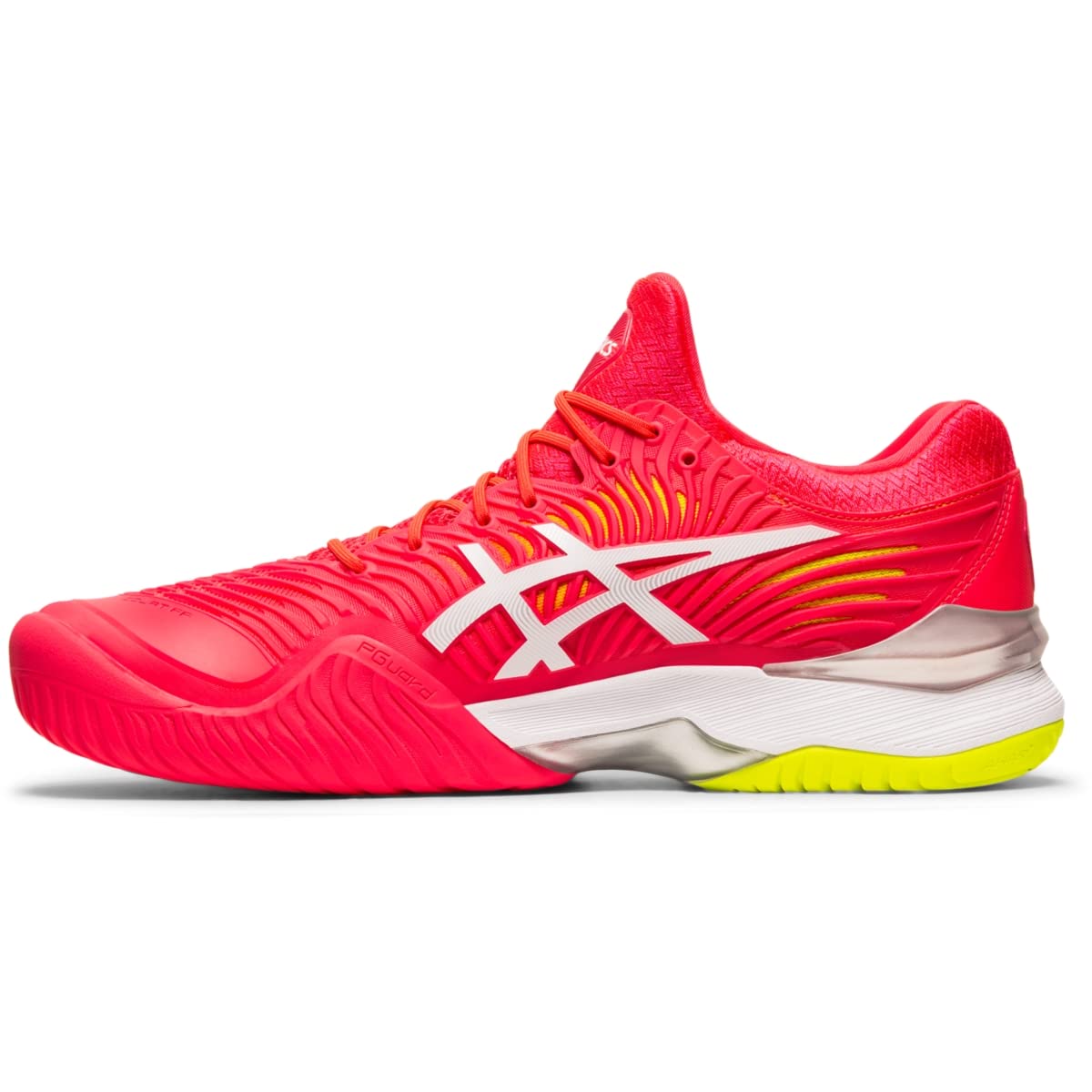 ASICS Women's Court FlyteFoam 2 Tennis Shoes - Lightweight & Supportive for Women's Tennis - Size 7.5 - Laser Pink/White - Perfect for Court Play, Training & Casual Wear