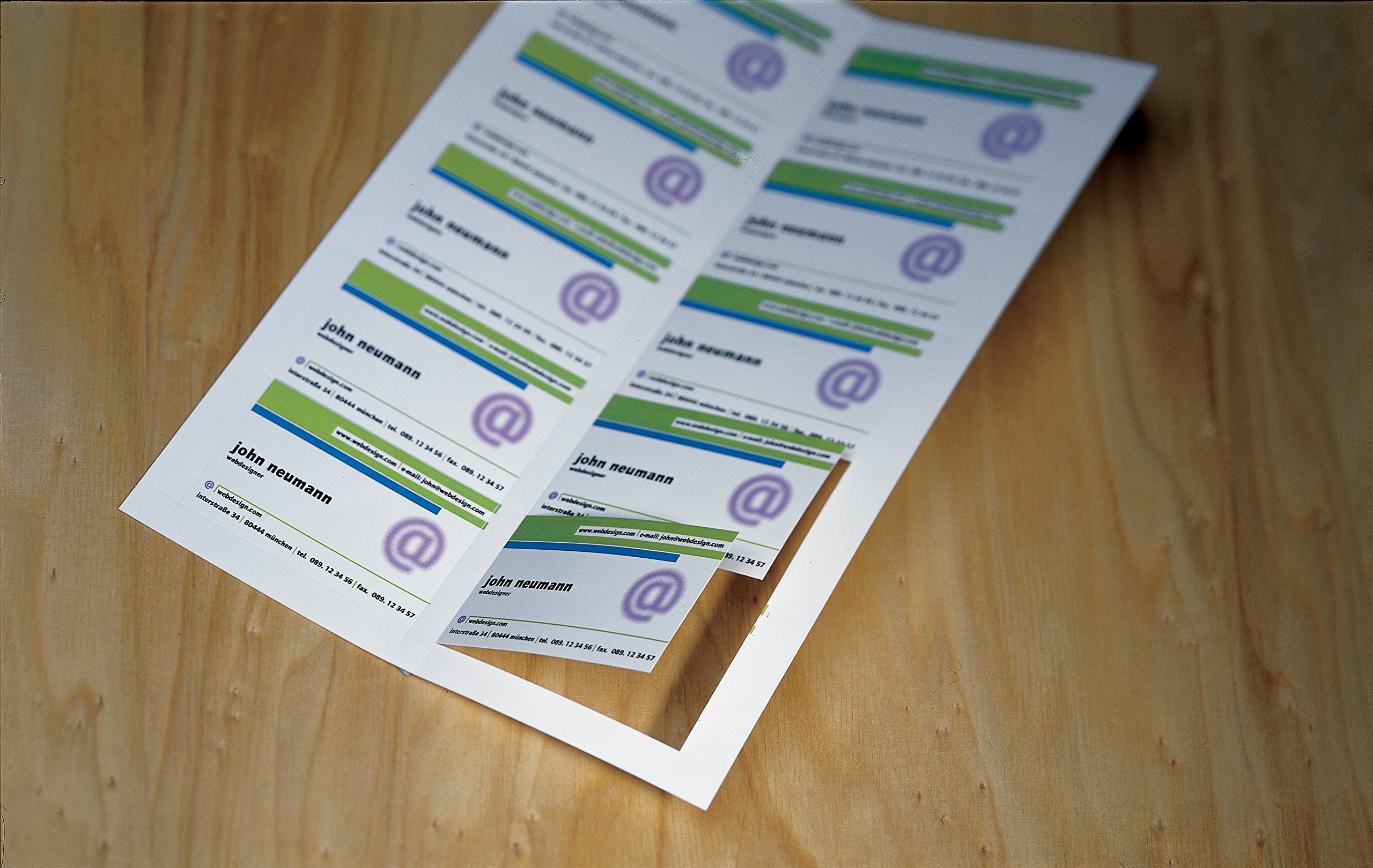 Avery C32015-10 Printable Double-Sided Business Cards - 80 Premium 260g Matte Cards (85x54mm) | Perfect for Networking, Corporate Events & Professional Branding