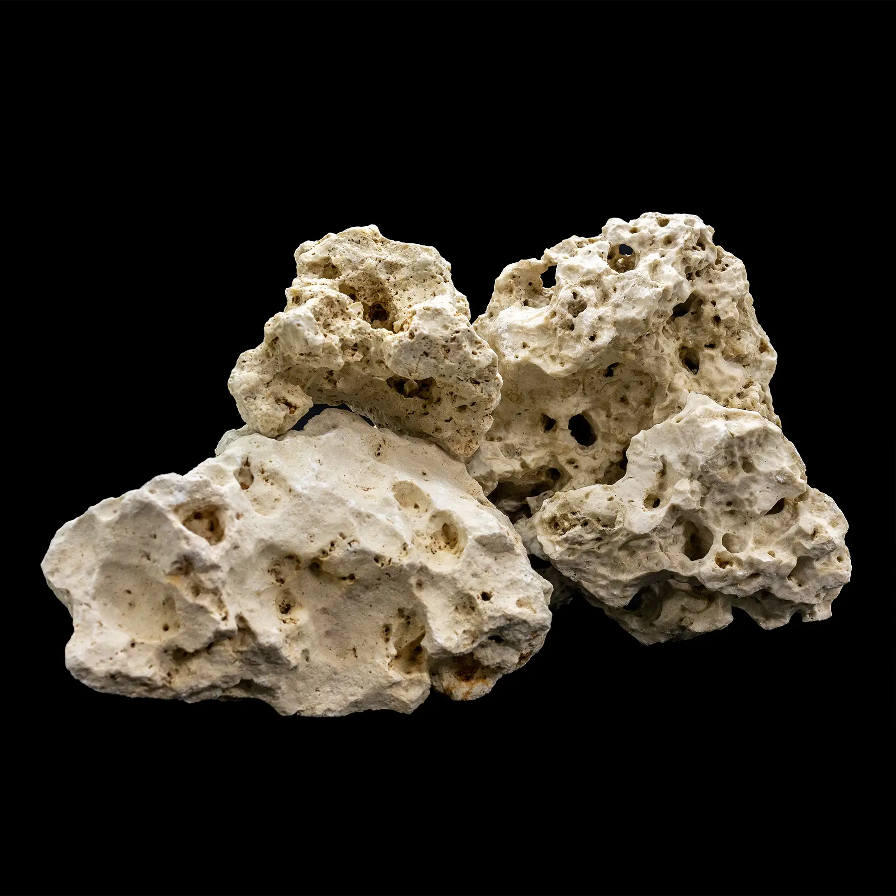 Natural Holey Rock for Aquarium Decor - Freshwater Fish Tank Rocks per Pound - Perfect for Cichlid Tanks & Aquatic Landscaping