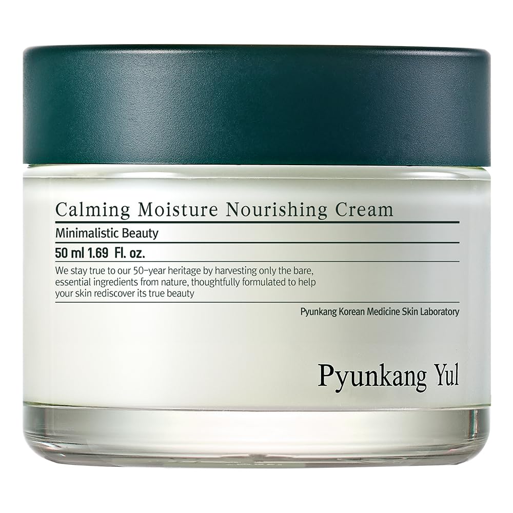 Pyunkang Yul PKY Calming Moisture Nourishing Cream - Sensitive Skin Face Moisturizer with Collagen for Healthy Skin | Vegan Korean Skincare (1.69 Fl Oz, 50ml) | Daily Hydration for Dry & Irritated Skin, Perfect for Morning & Night Routine