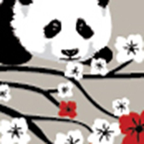 Red White With Panda