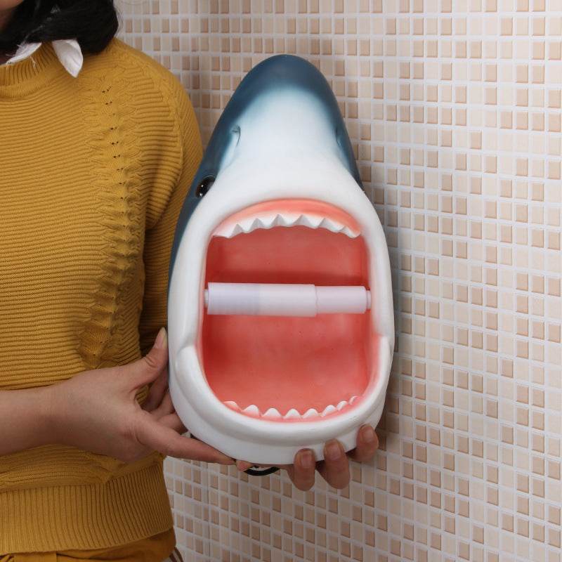 Cute Shark Tissue Box Cover - Adorable Cartoon Shark Design for Bathroom, Bedroom, or Car Tissue Storage | Kawaii Home Decor Accessory