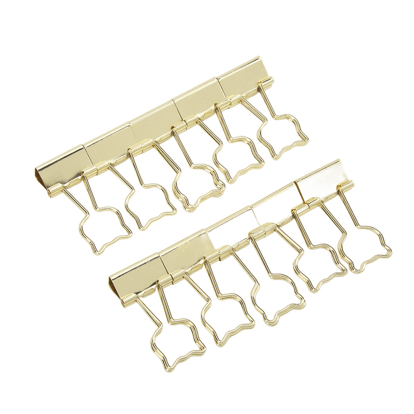 Premium Metal Small Paper Clips - Gold, Sturdy & Durable Paper Clamps for Documents, Photos, Tickets | Perfect for Office, School & Craft Projects