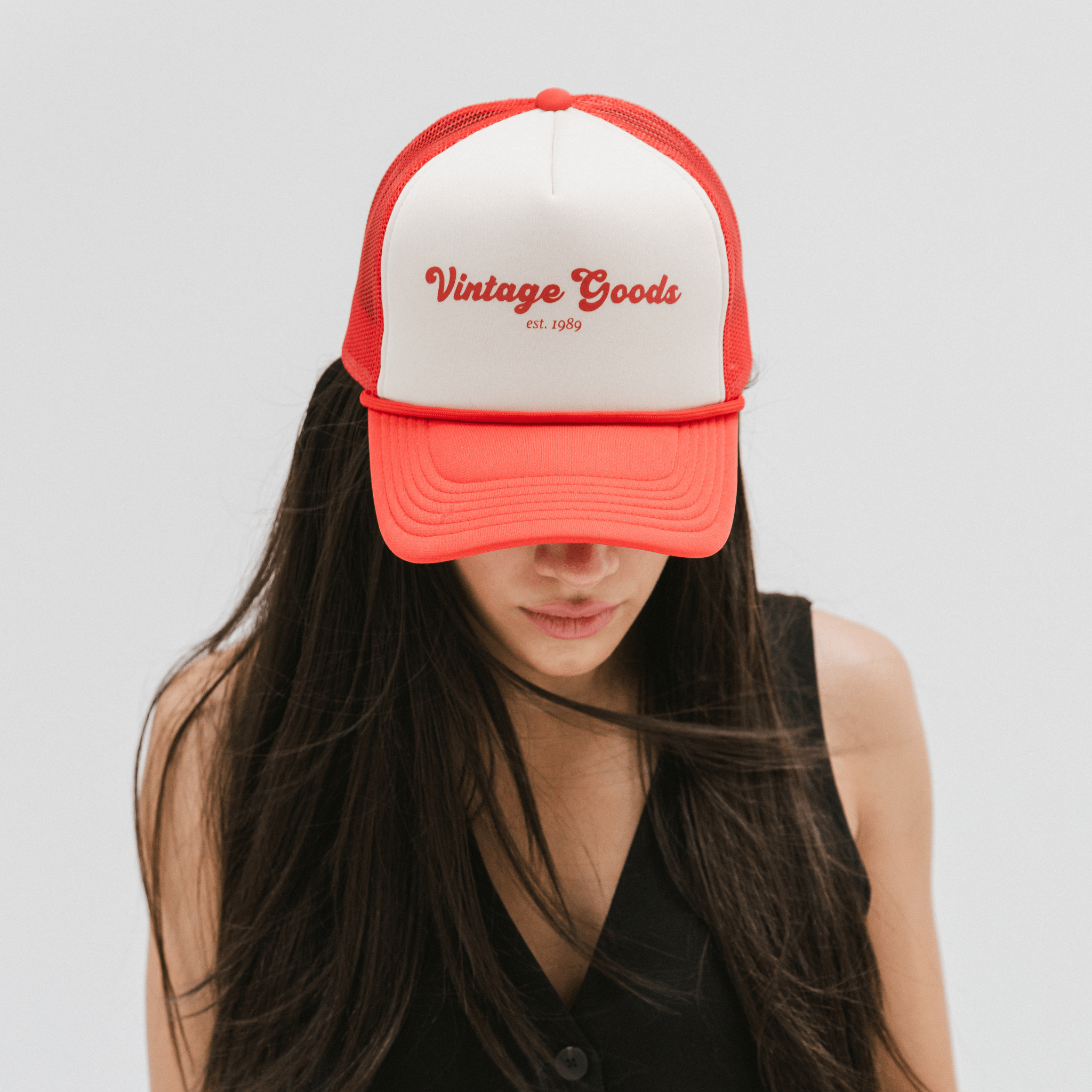 Vintage Distressed Foam Trucker Hat for Men & Women - Adjustable Snapback Cap for Outdoor, Sports & Casual Wear