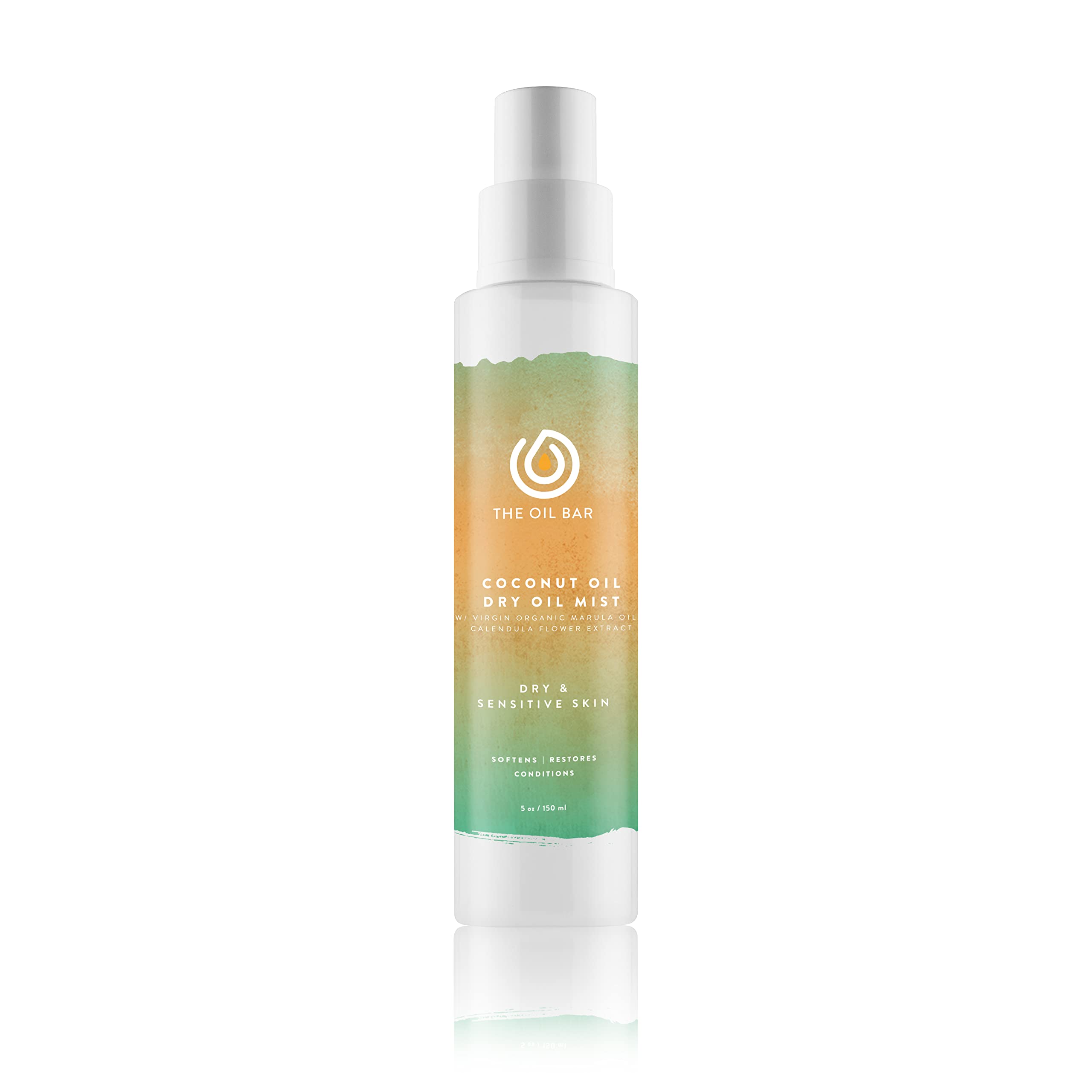 RLP Ultra Blue Type M Scented Coconut Oil Dry Oil Mist - 2 Pack (5 oz Each) for Hair, Skin & Body Moisturizing - Perfect for Spa, Massage & Aromatherapy at Home