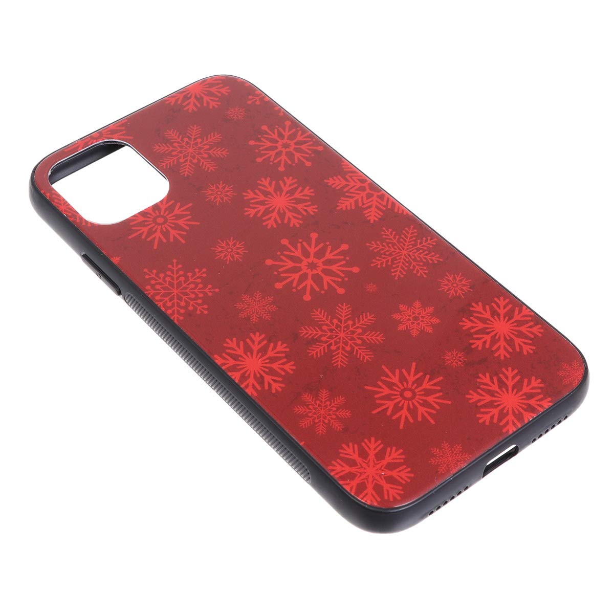 Festive Snowflake Christmas Red Silicone Phone Case for iPhone 11 - Durable TPU Protective Cover with Holiday Design | Perfect Winter Gift for Her/Him | Great for Christmas Parties, Family Reunions & Home Decor | Compatible with iPhone 11 (2019 Model) | Waterproof & Shockproof Protection | Ideal for Holiday Travel, Office Use & Daily Protection | Perfect for Christmas Gifts, Winter Celebrations & Everyday Use