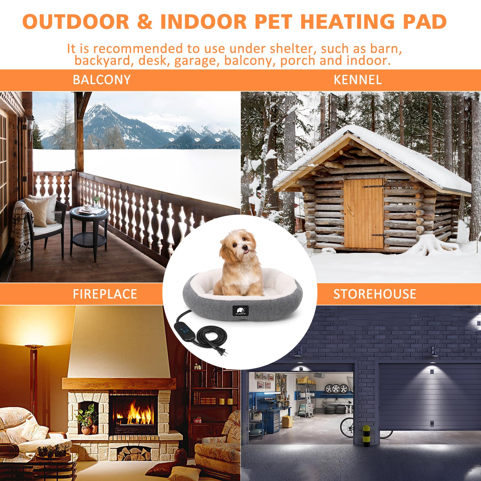Heated Cat Bed for Small Cats - 19