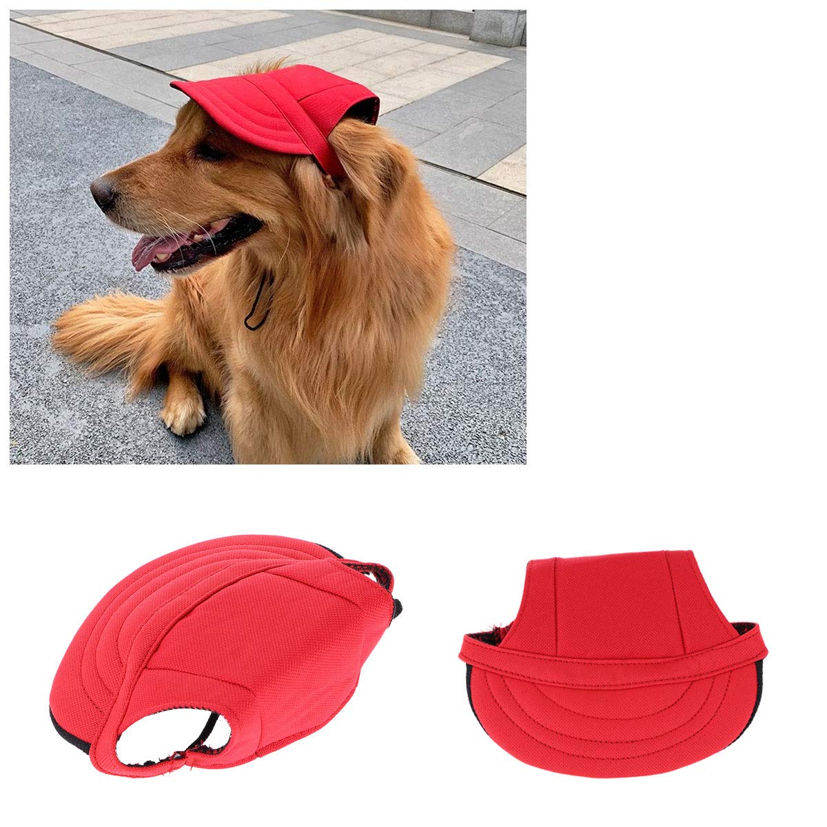 **Dog Baseball Hats for Small Dogs - Summer Sun Hat & Peaked Cap for Pets - Puppy Dragon Costume Accessory - Perfect for Outdoor Walks, Beach Trips & Costume Parties**