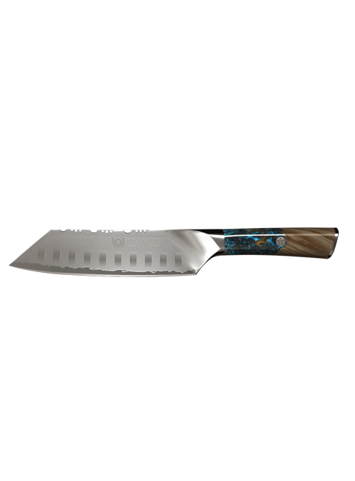 Premium 7-Inch Santoku Knife - Dalstrong Valhalla Series - Ultra Sharp Japanese Steel Blade for Professional Chefs & Home Cooking - Perfect for Slicing, Dicing & Mincing Vegetables, Meat & Fish
