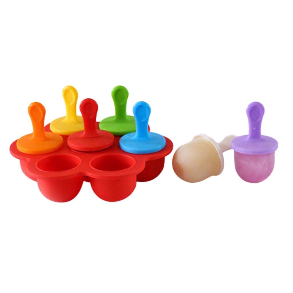 7-Hole Silicone Popsicle Mold - Reusable Ice Pop Maker for Homemade Treats - Perfect for Summer Snacks, Kids' Parties & Healthy Desserts
