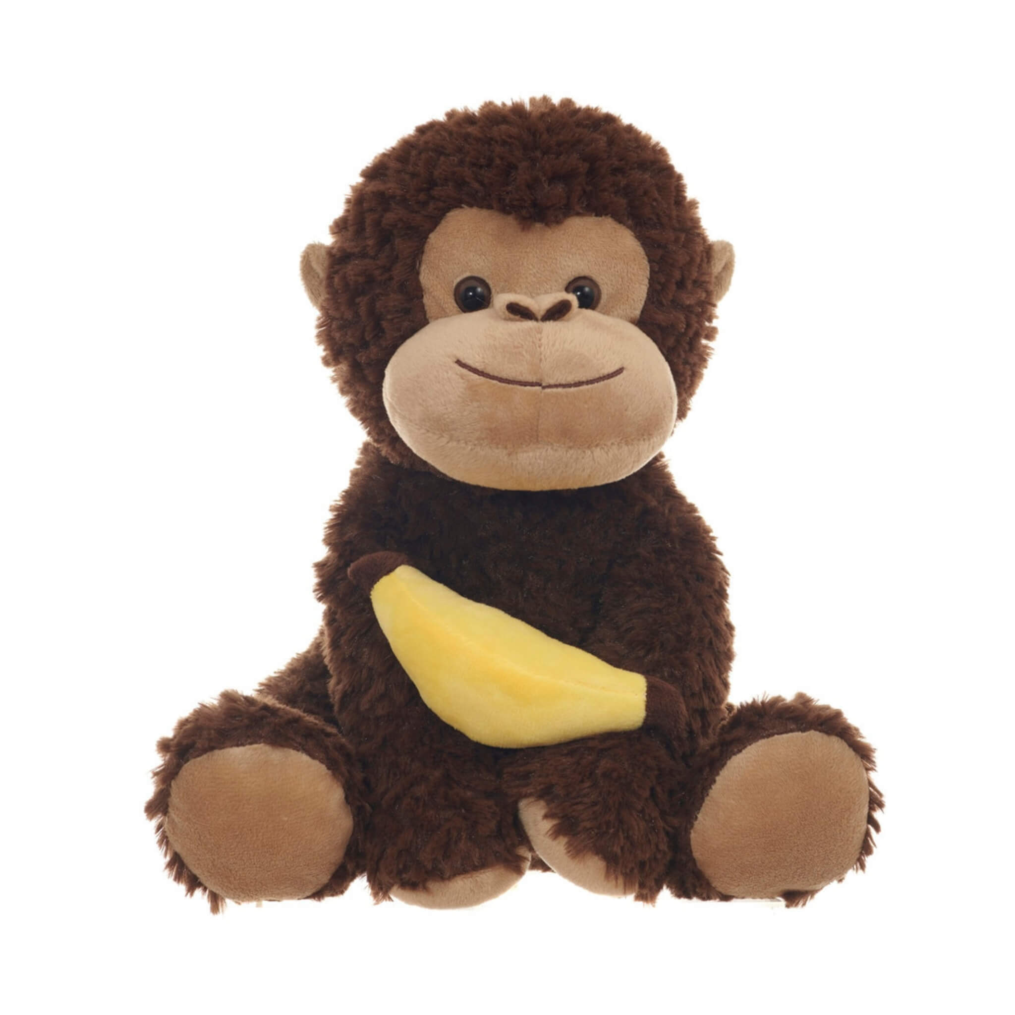 Microwavable Gorilla with Banana Plush Toy - Warm & Snuggable Stuffed Animal for Kids & Adults - Perfect for Cold Weather, Stress Relief & Cuddling