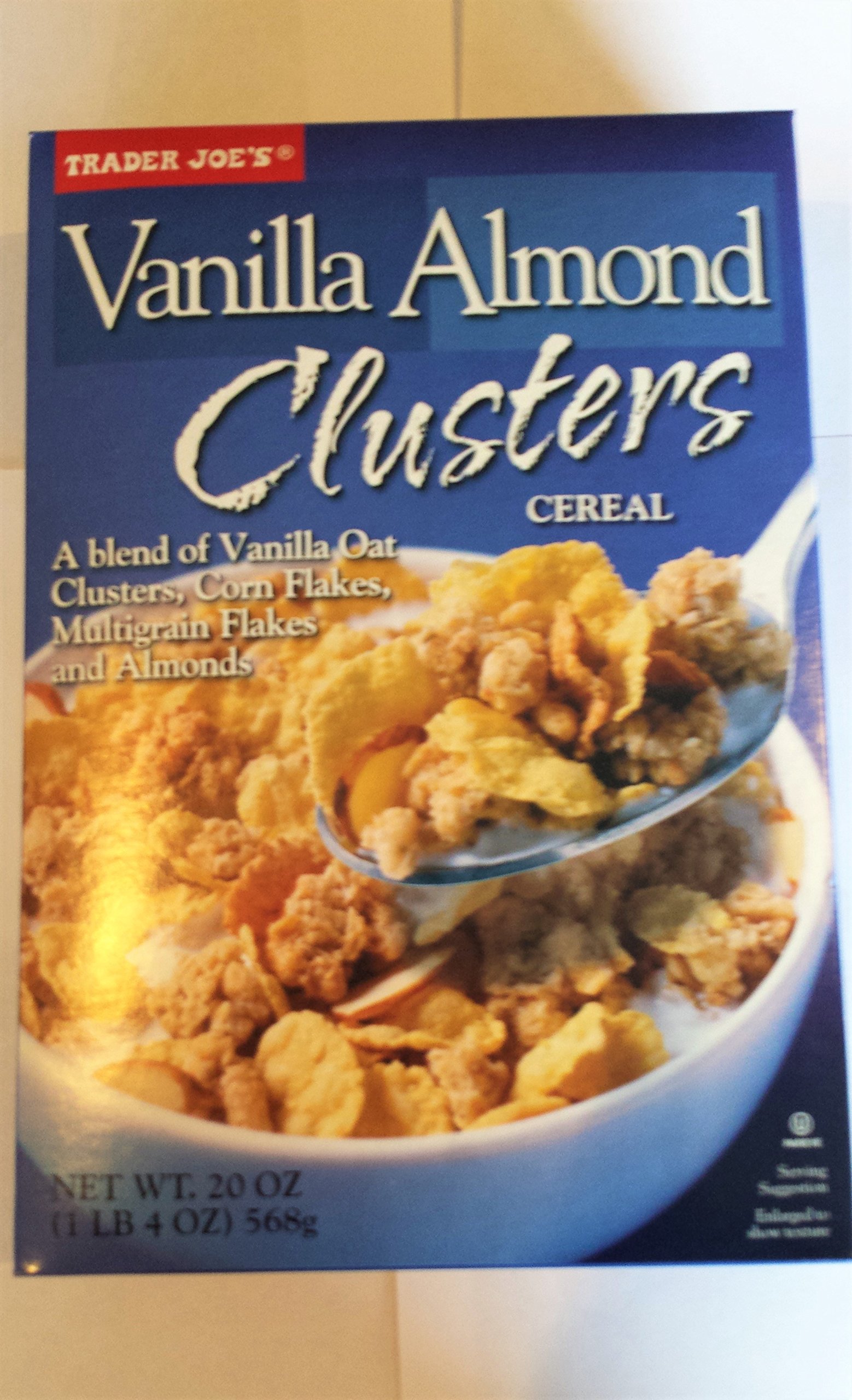 Trader Joe's Vanilla Almond Clusters Cereal - Crunchy Breakfast Cereal with Almonds & Vanilla Flavor - Perfect for Healthy Morning Meals & Snacks
