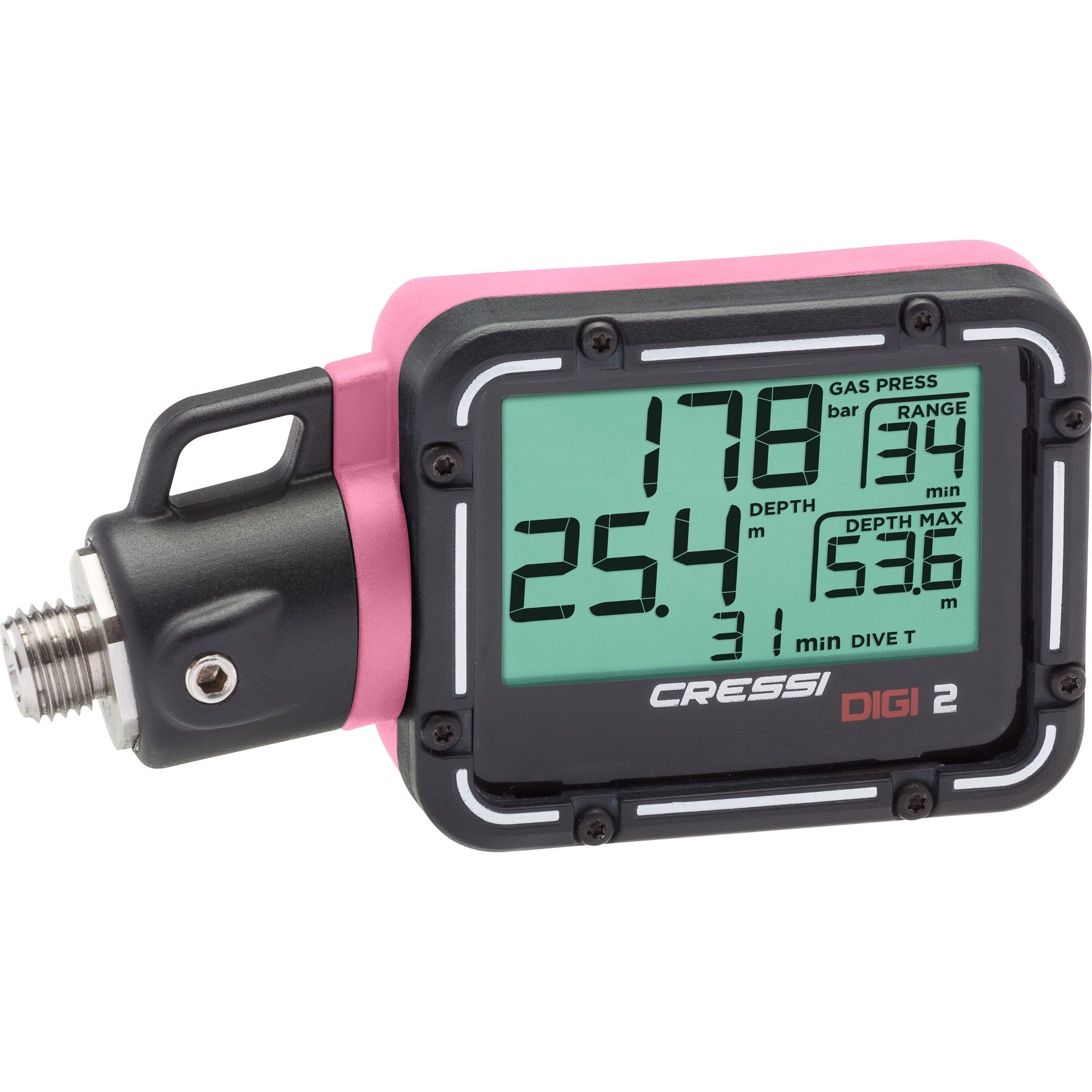 Cressi Digi 2 Digital Console - Professional Dive Computer for Scuba Diving with Depth Gauge & Temperature Sensor | Perfect for Underwater Exploration & Spearfishing