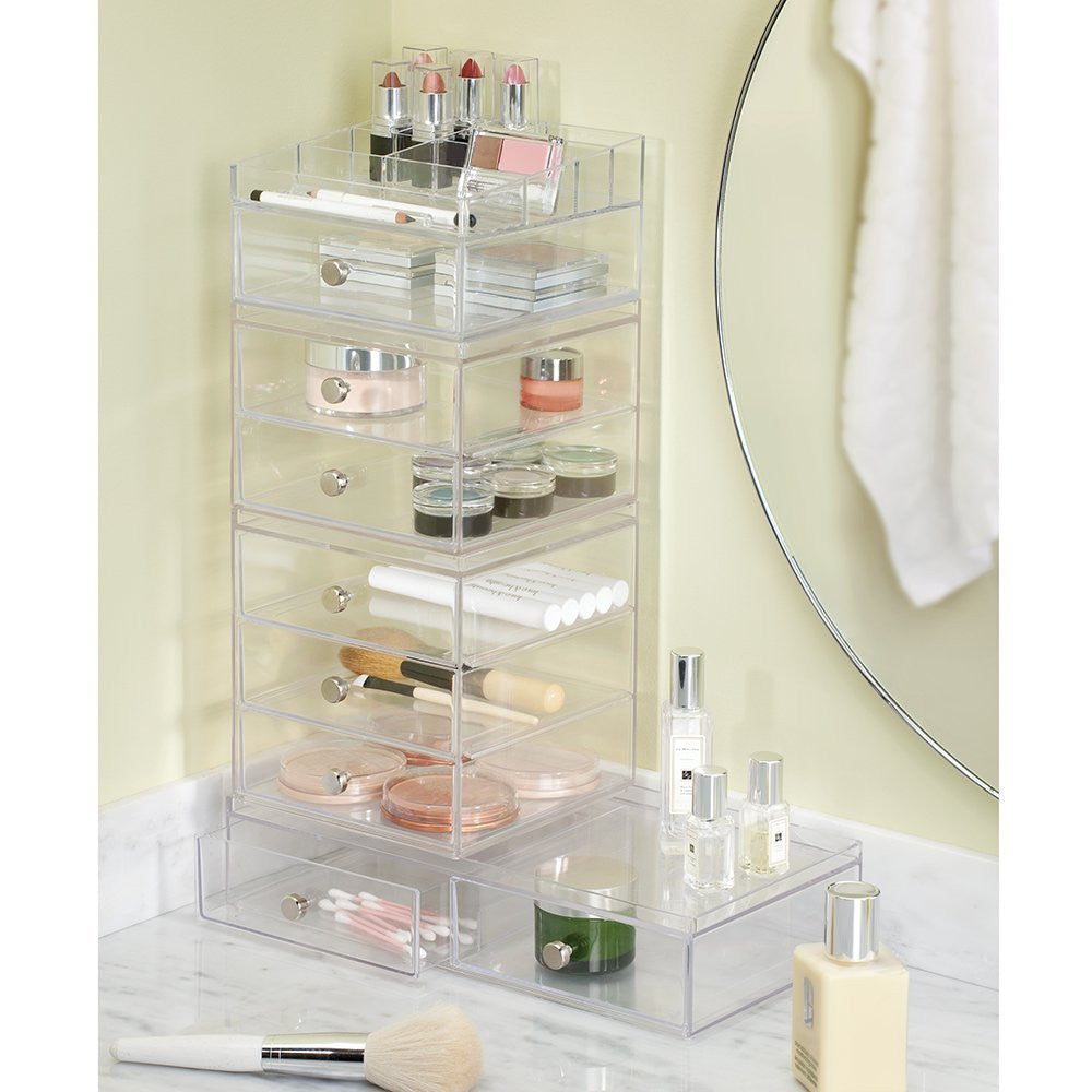 CLARITY Stackable 3-Drawer Organizer for Bedroom, Office & Bathroom Storage | Space-Saving Drawer Unit for Clothes, Accessories & Essentials
