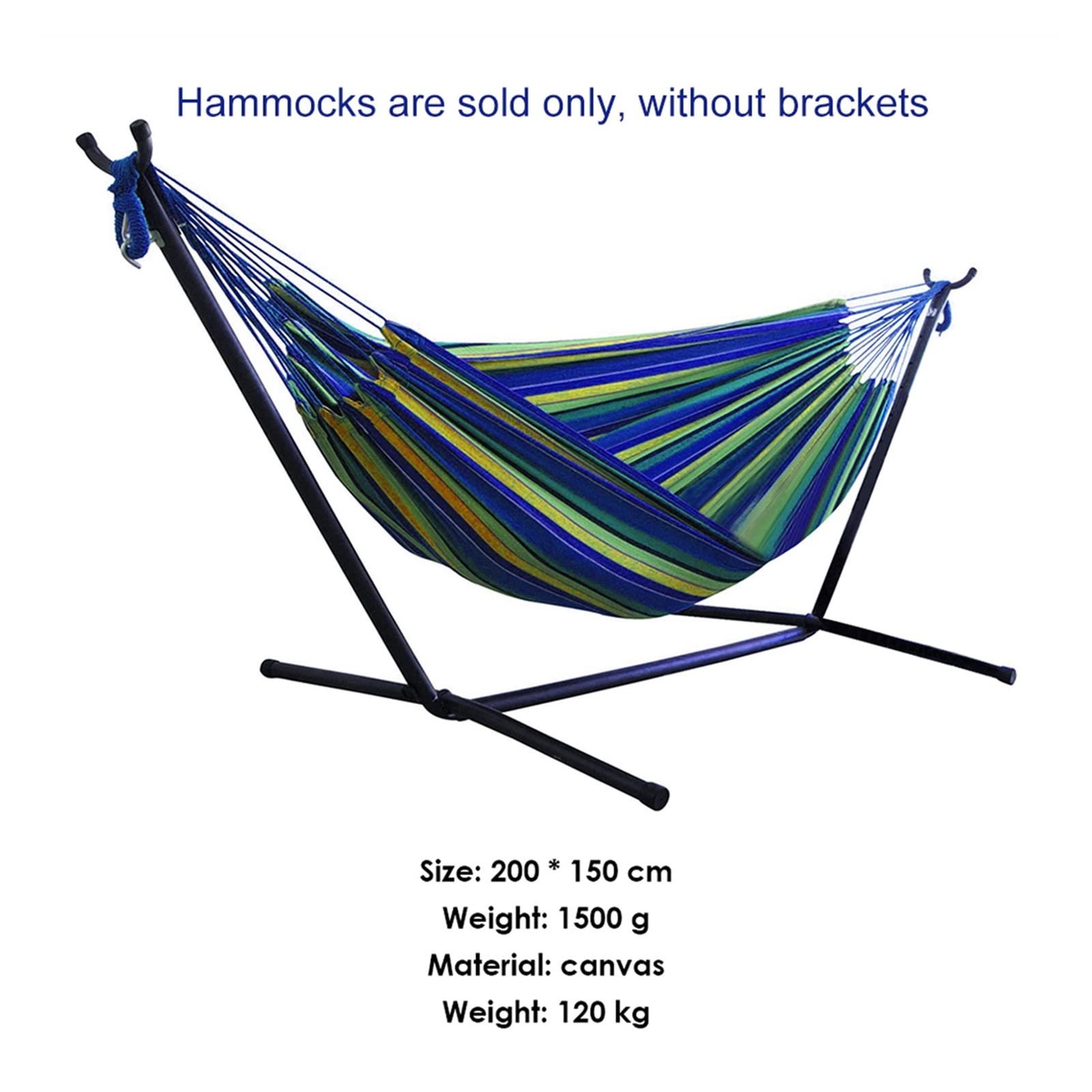 Single & Double Camping Hammock with Mosquito Net - Portable 2 Person Outdoor Hammock for Backpacking, Survival, Travel - Easy Setup Tree Swing Set for Backyard, Beach & Forest Adventures