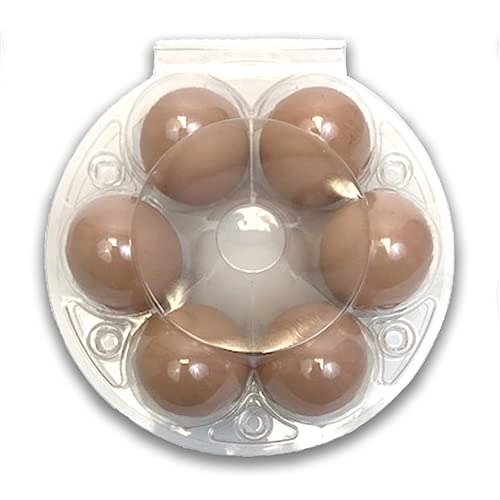 300 Pack Plastic Egg Cartons - 6 Egg Starpack for Fresh Farm Eggs, Perfect for Farmers Markets, Egg Storage & Shipping - Durable & Eco-Friendly