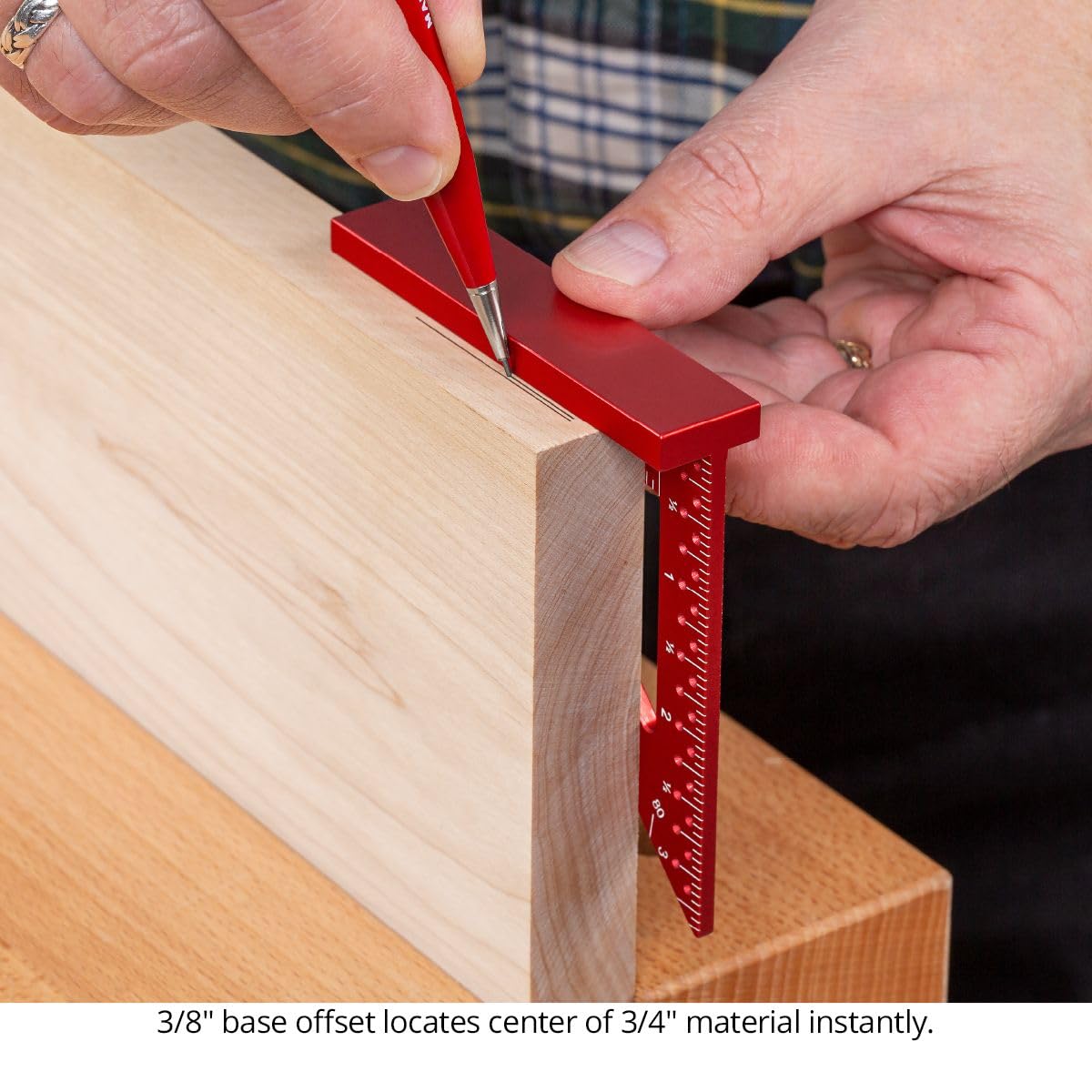 Woodpeckers Delve Square - 10-in-1 Precision Woodworking Layout Tool Set (3.5 & 6 Inch) - Durable Aluminum Carpenter Square for Accurate Measuring & Marking - Perfect for DIY Projects, Furniture Making & Carpentry Work