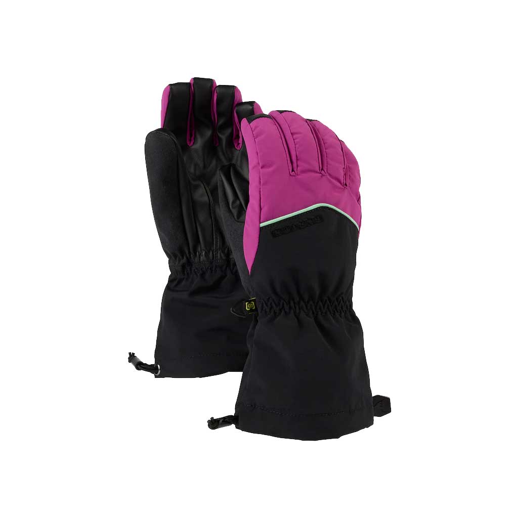Burton 22/23 Kids' Profile Gloves - True Black/Vivid Violet - Warm Winter Snow Gloves for Boys & Girls - Perfect for Skiing, Snowboarding & Outdoor Winter Activities